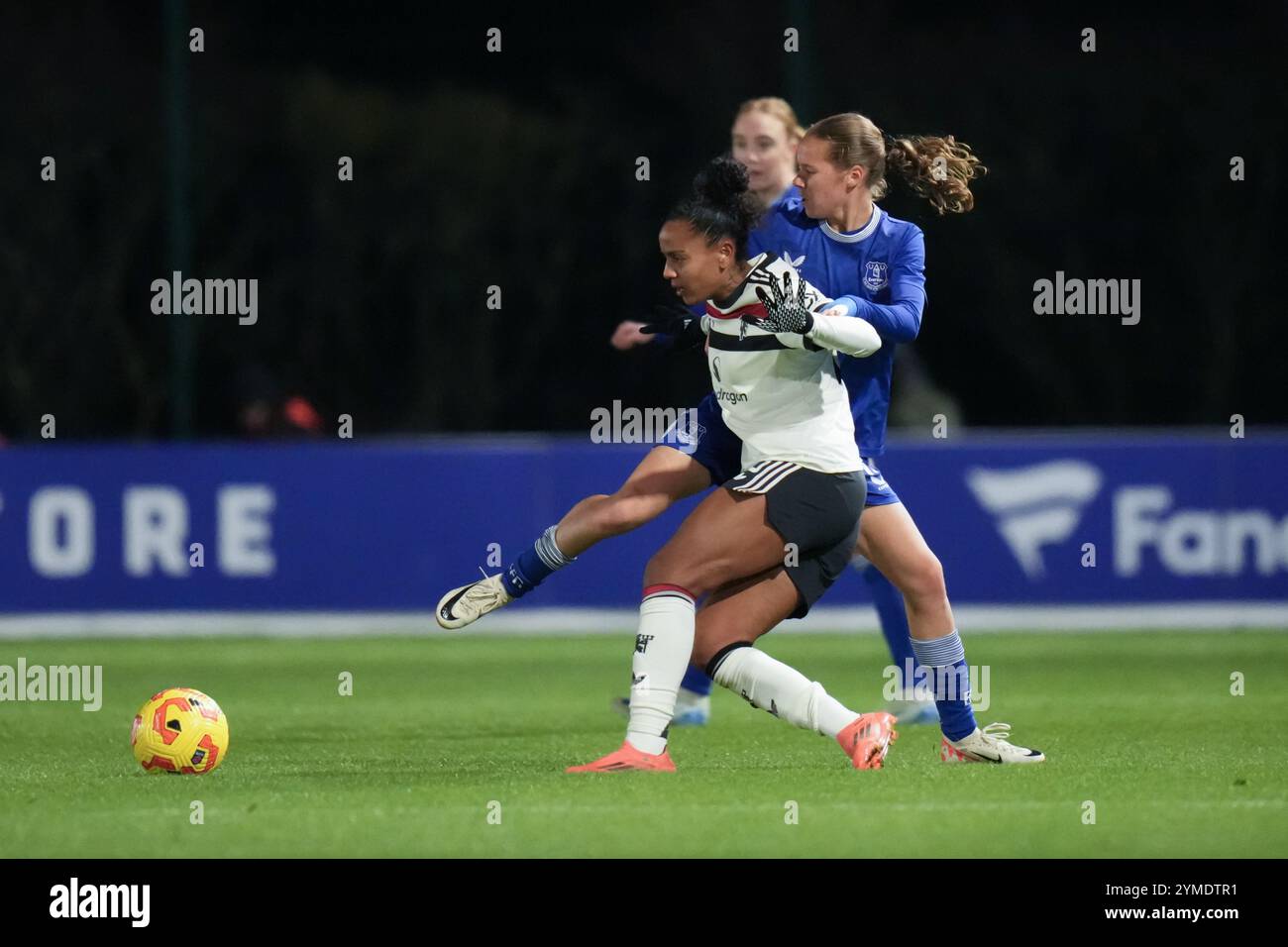 Everton FC v Manchester Utd FC Women’s League Cup  WALTON HALL PARK STADIUM, ENGLAND - NOVEMBER 20th 2024 Geyse of Manchester Utd  during the Barclays Women´s League  Cup match between Everton FC and Manchester United FC at  Walton Hall Park Stadium on November 20th 2024 in Liverpool England Stock Photo