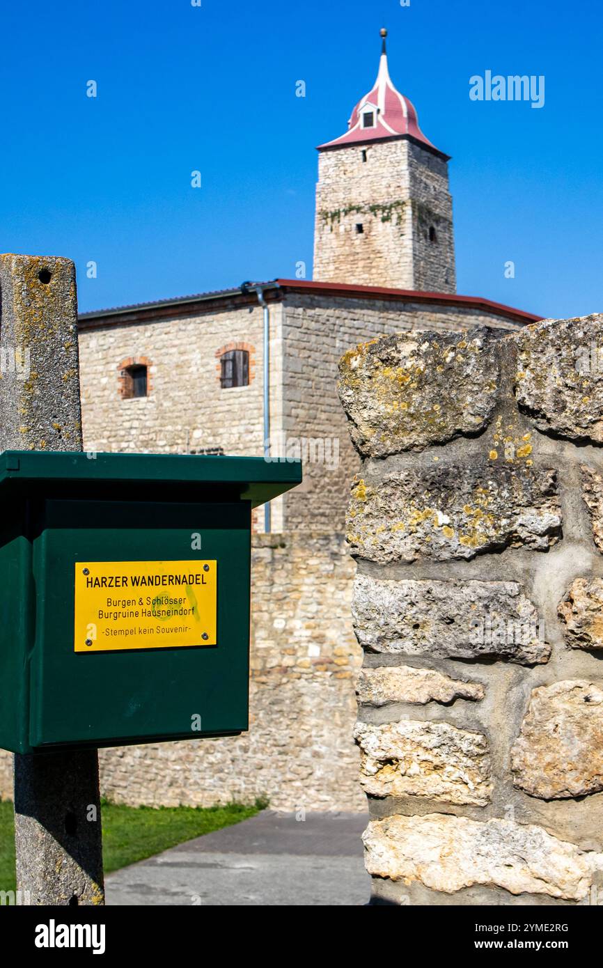 Burg Hausneindorf Selke Aue Stock Photo