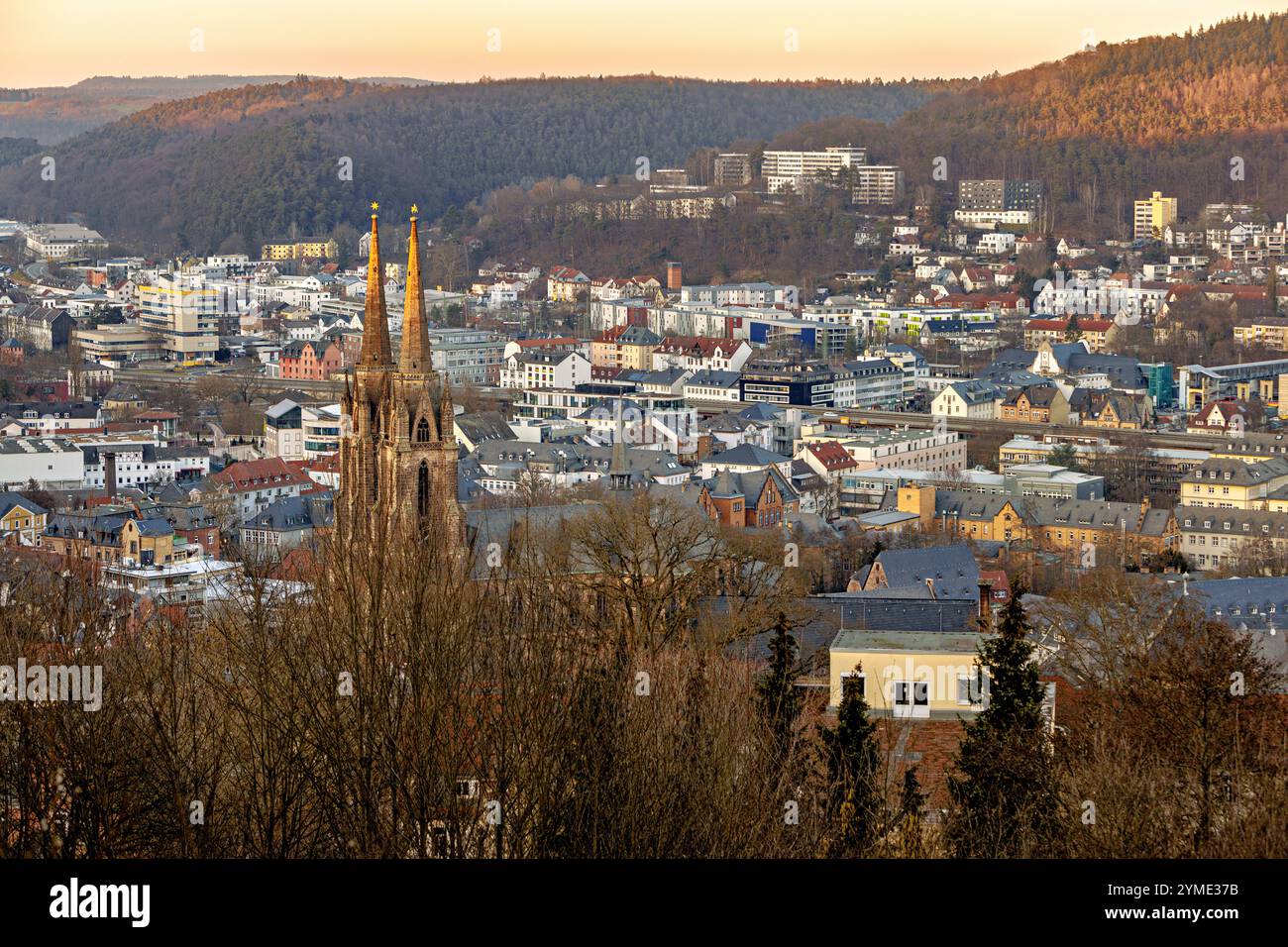 View in the City of Marburg Stock Photo