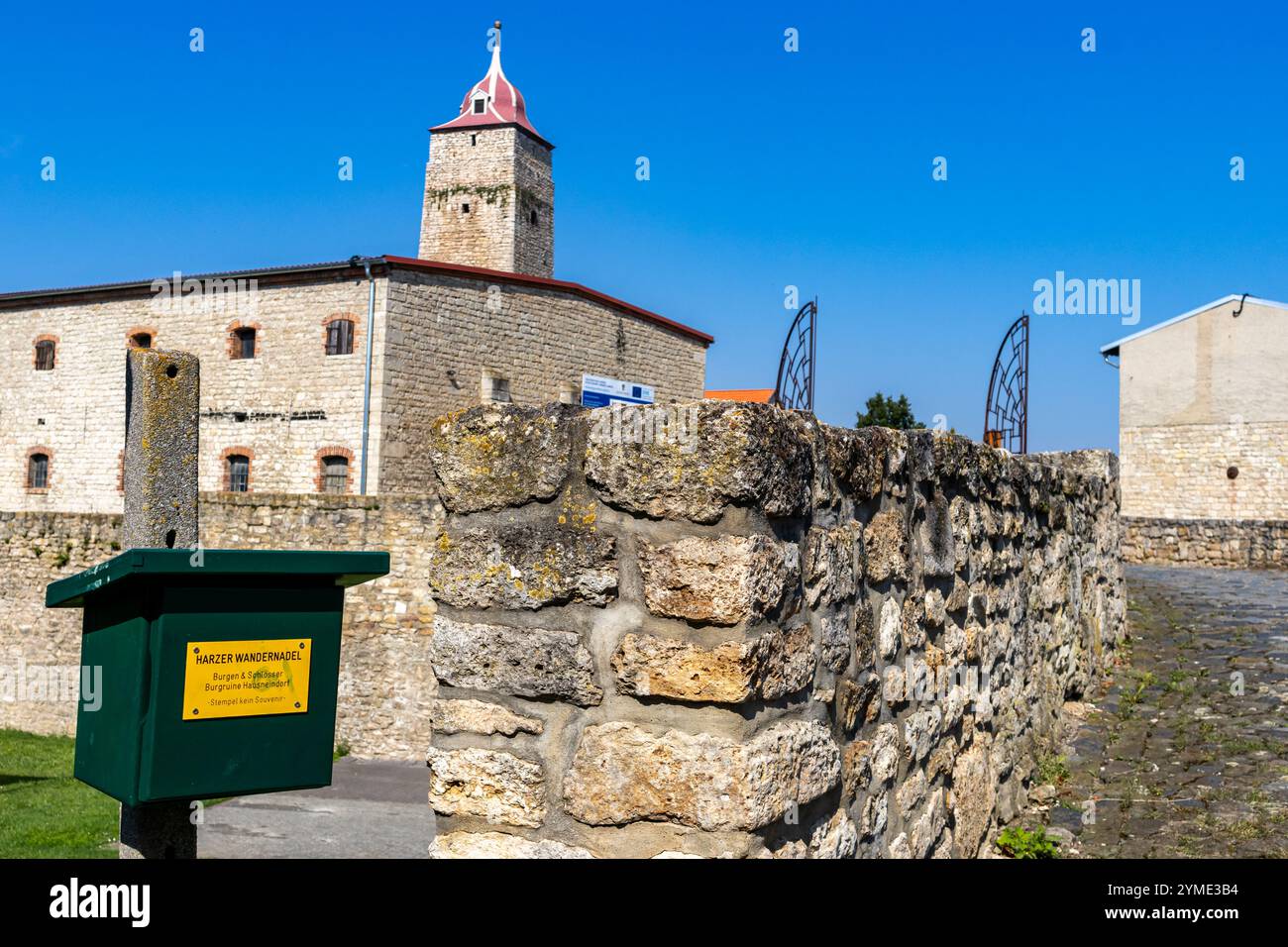 Burg Hausneindorf Selke Aue Stock Photo
