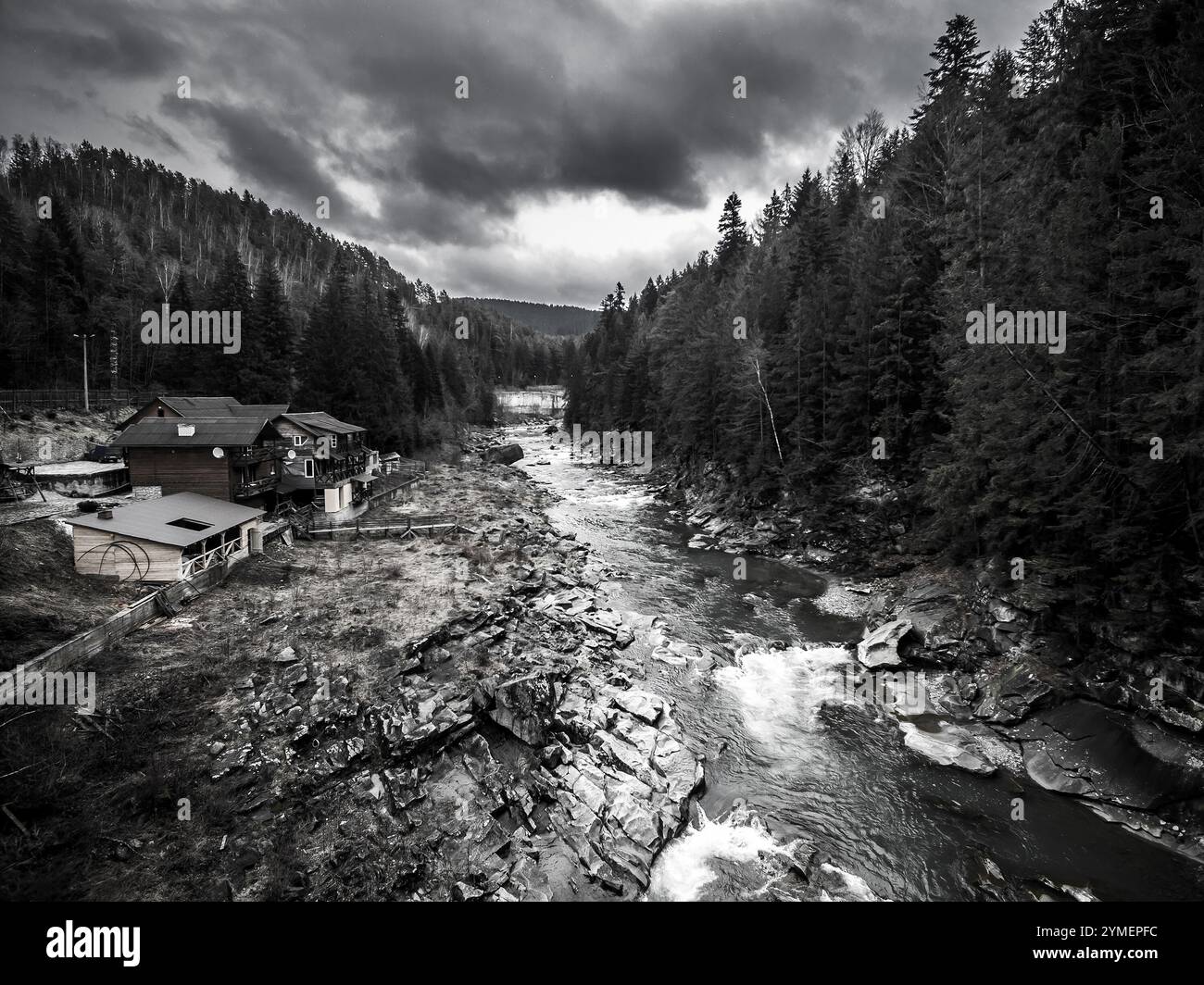 Black and white landscape photo hi-res stock photography and images - Alamy