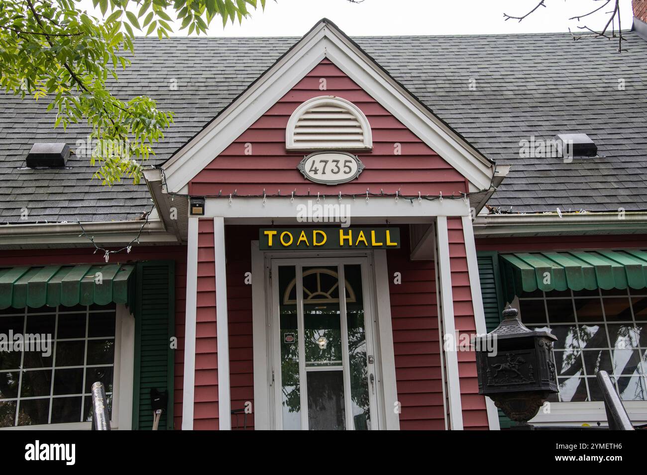 Toad Hall sign on Ontario Avenue in Niagara Falls, Ontario, Canada ...