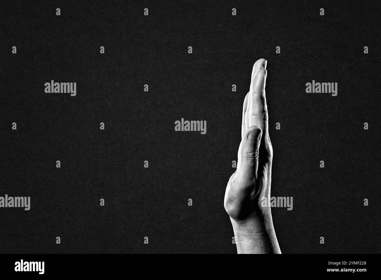 Pause gesture Black and White Stock Photos & Images - Alamy