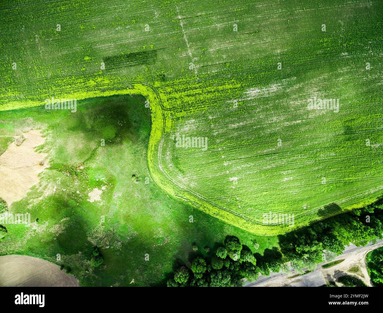 Aerial photo of road hi-res stock photography and images - Alamy