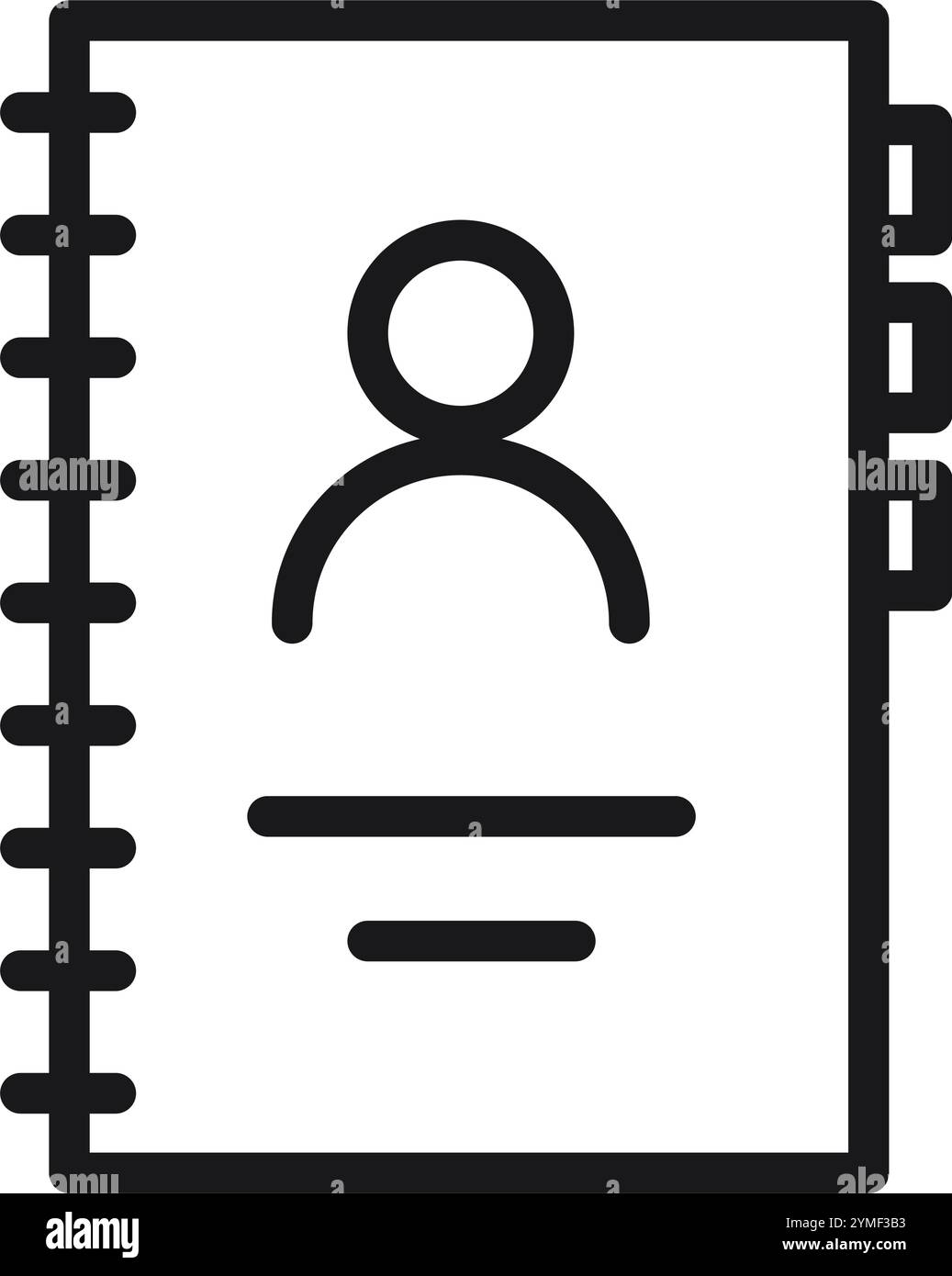 address book contacts icon Stock Vector