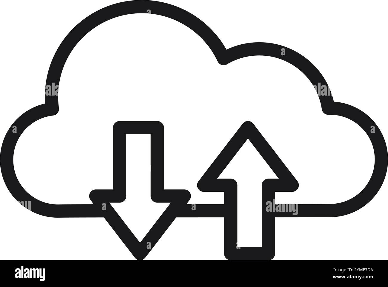 Online files transfer Stock Vector Images - Alamy