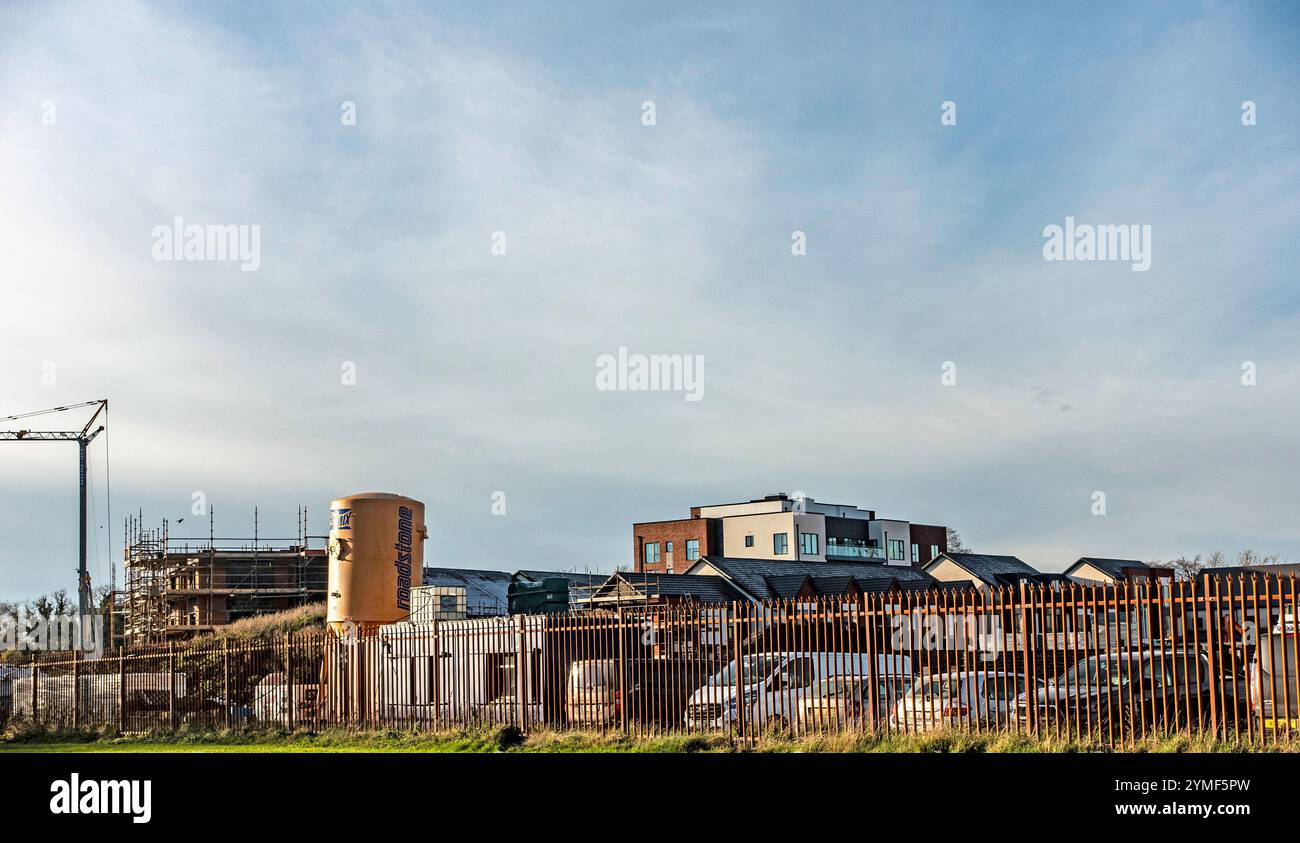 Construction site seen on hi res stock photography and images Alamy