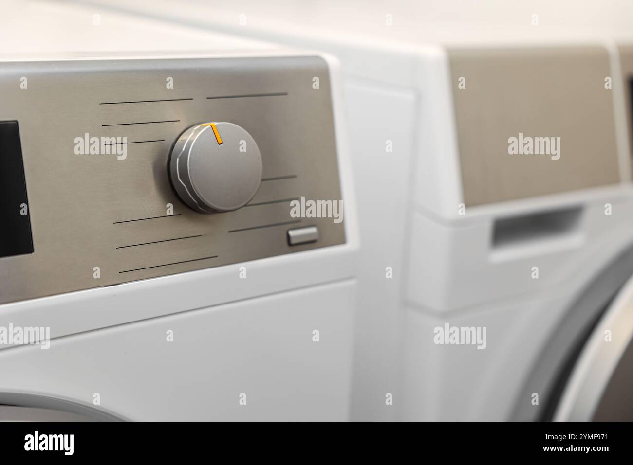 Laundry Control Panel Control panel of washing machine in laundry room, closeup Stock Photo ...