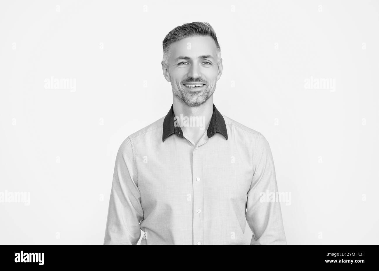 Positive male entrepreneur in Black and White Stock Photos & Images - Alamy