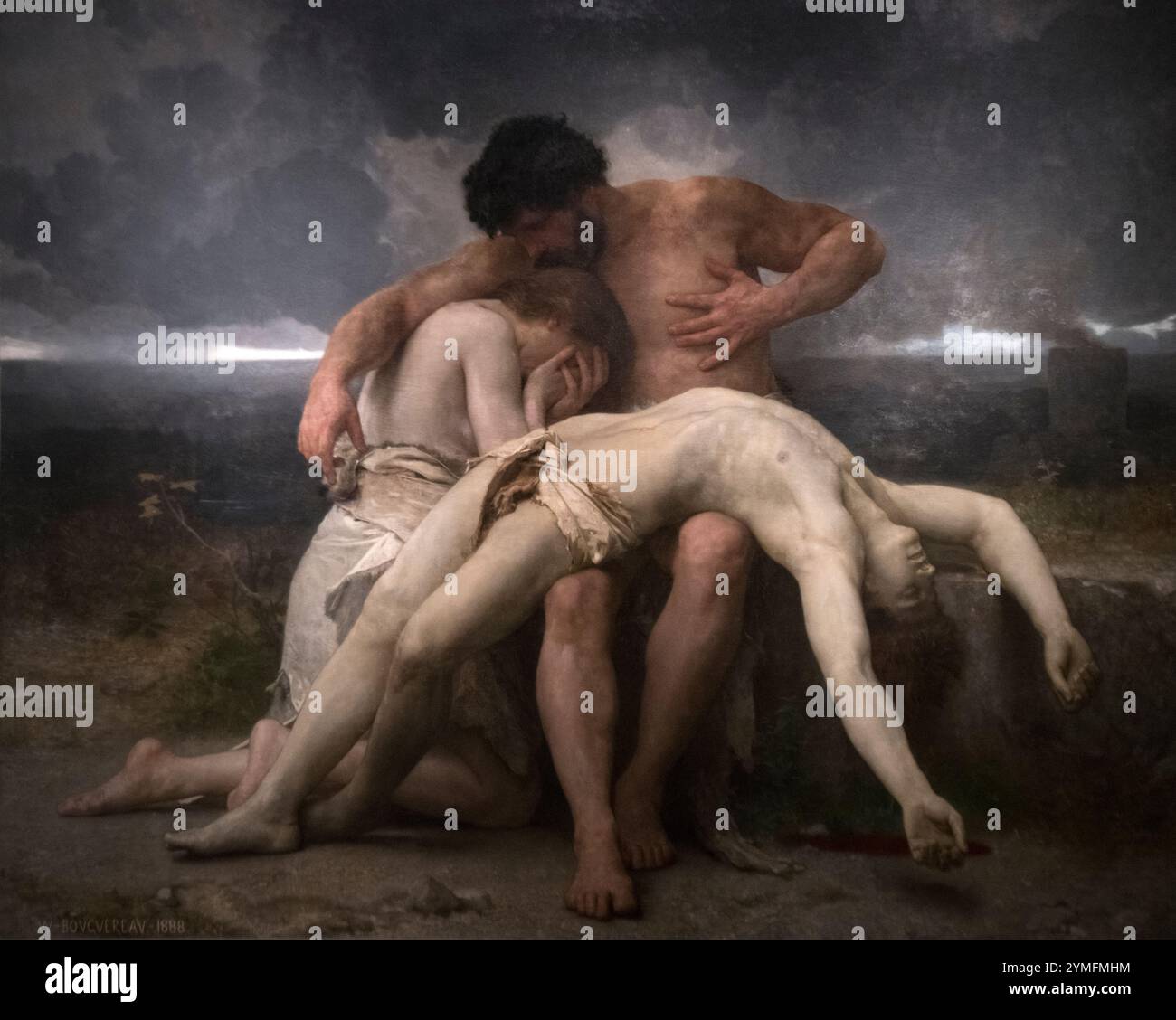 William Adolphe Bouguereau: "Premiere Deuil" (1888) Stock Photo