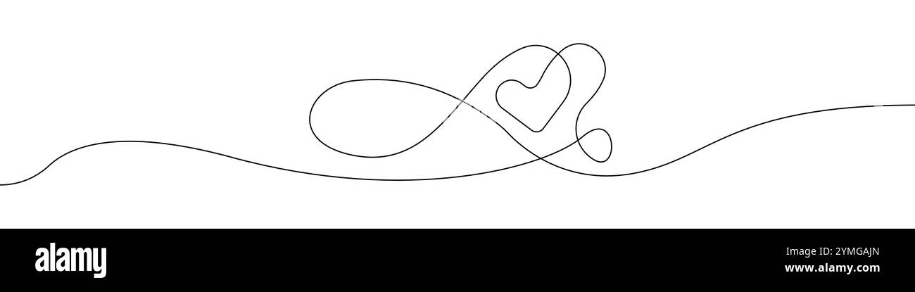 Infinity symbol one line Stock Vector Images - Alamy