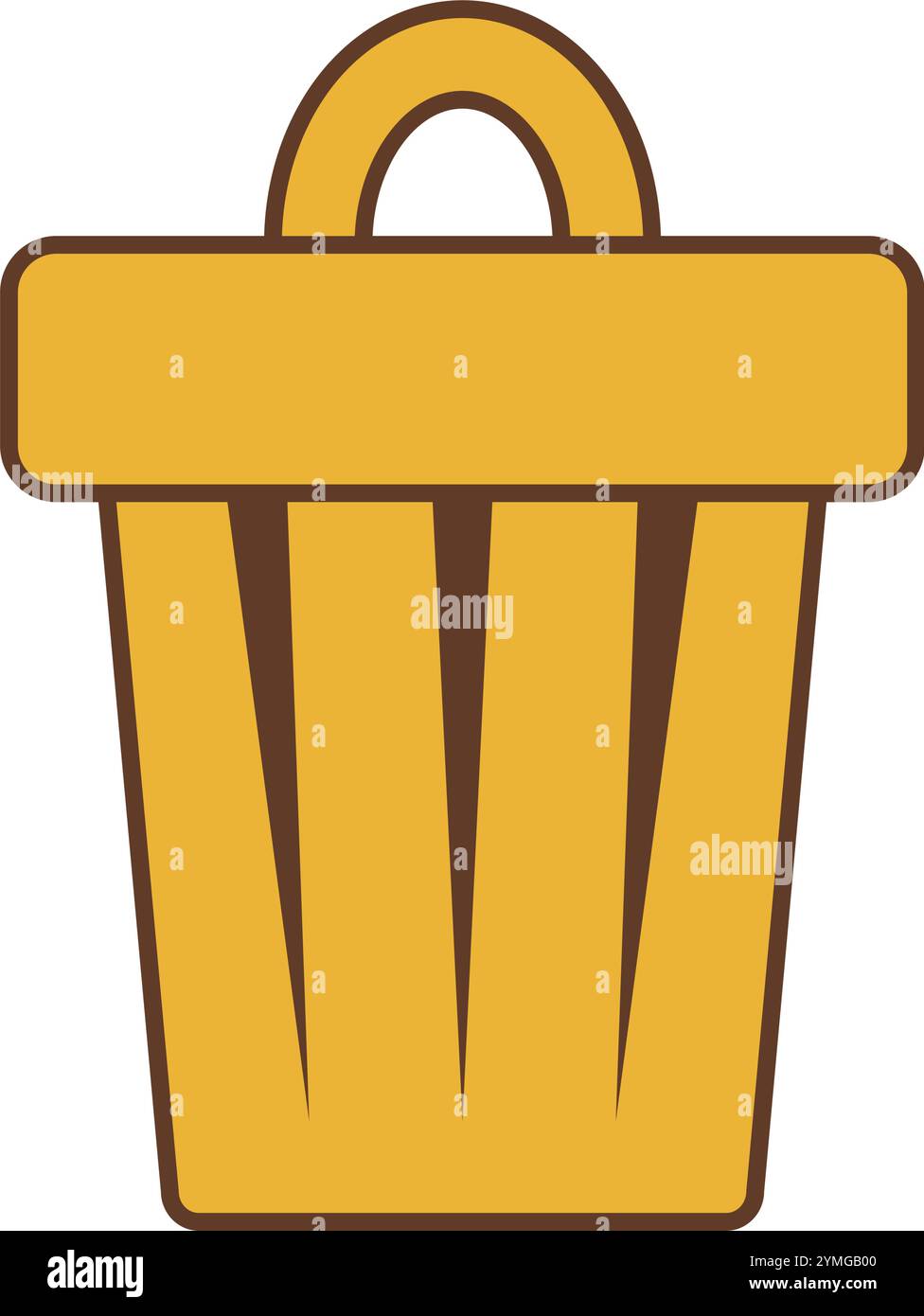 Yellow recycling bin bucket hi-res stock photography and images - Alamy