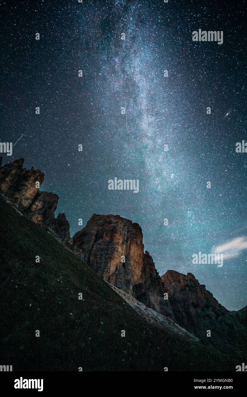 A picturesque starry night sky filled with bright twinkling stars ...