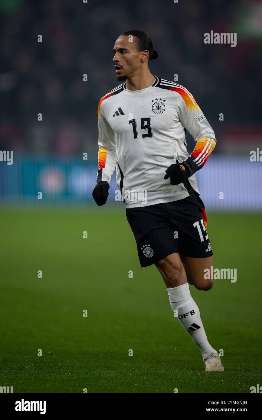 BUDAPEST, HUNGARY - NOVEMBER 19: Leroy Sane of Germany full length body ...