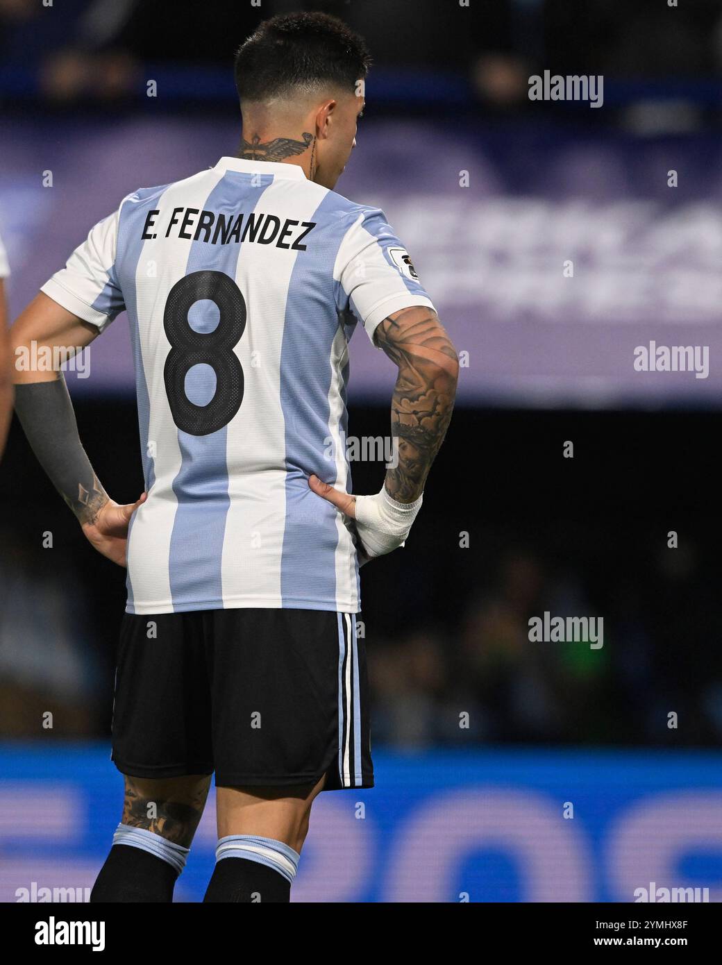BUENOS AIRES, ARGENTINA - NOVEMBER 19: Enzo Fernandez of Argentina