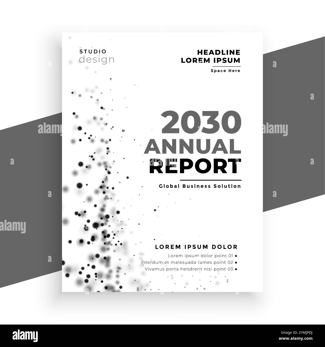 modern annual report business template for catalog publication vector ...