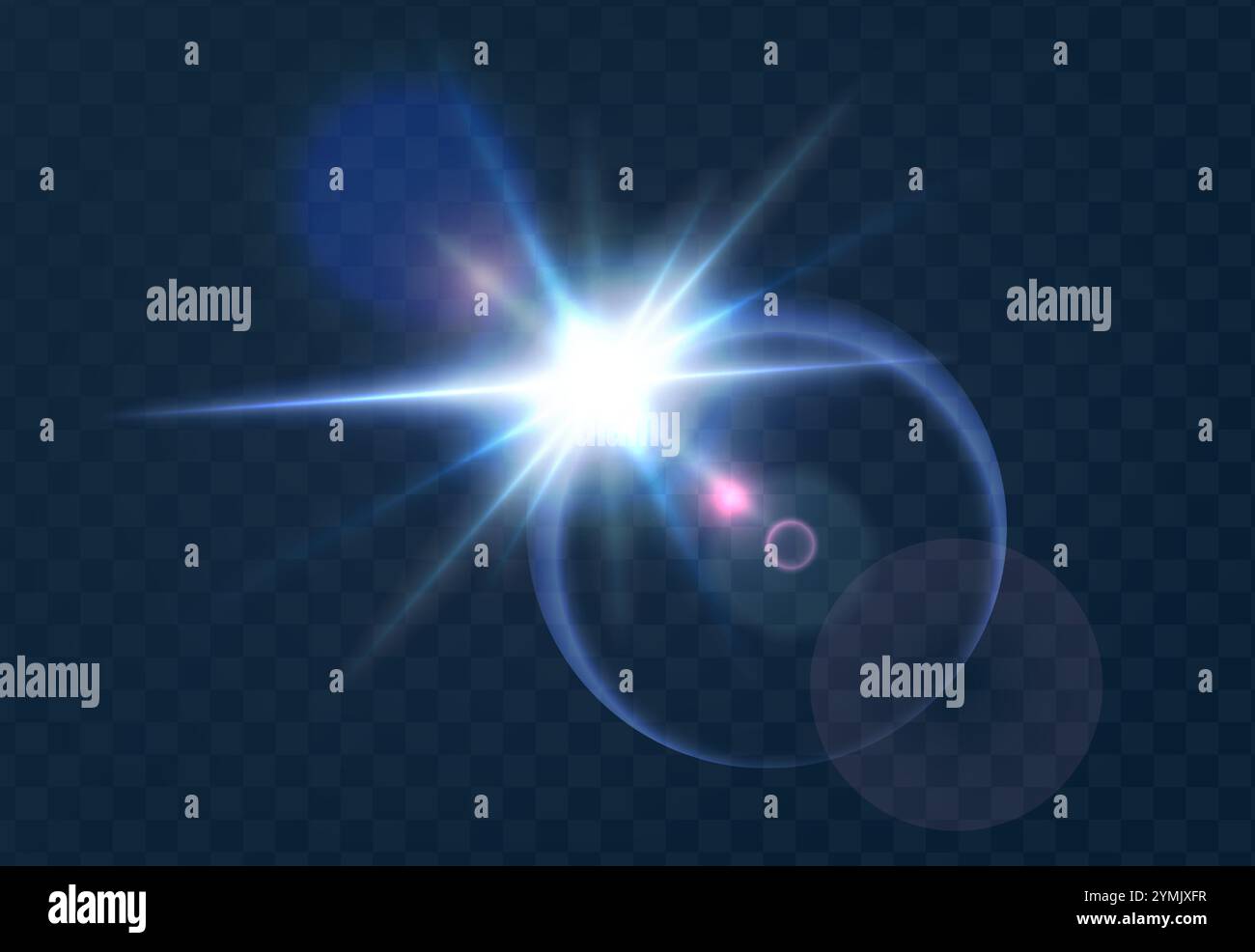 Realistic vector illustration flare, glowing effect. Sunbeam, sunlight ...