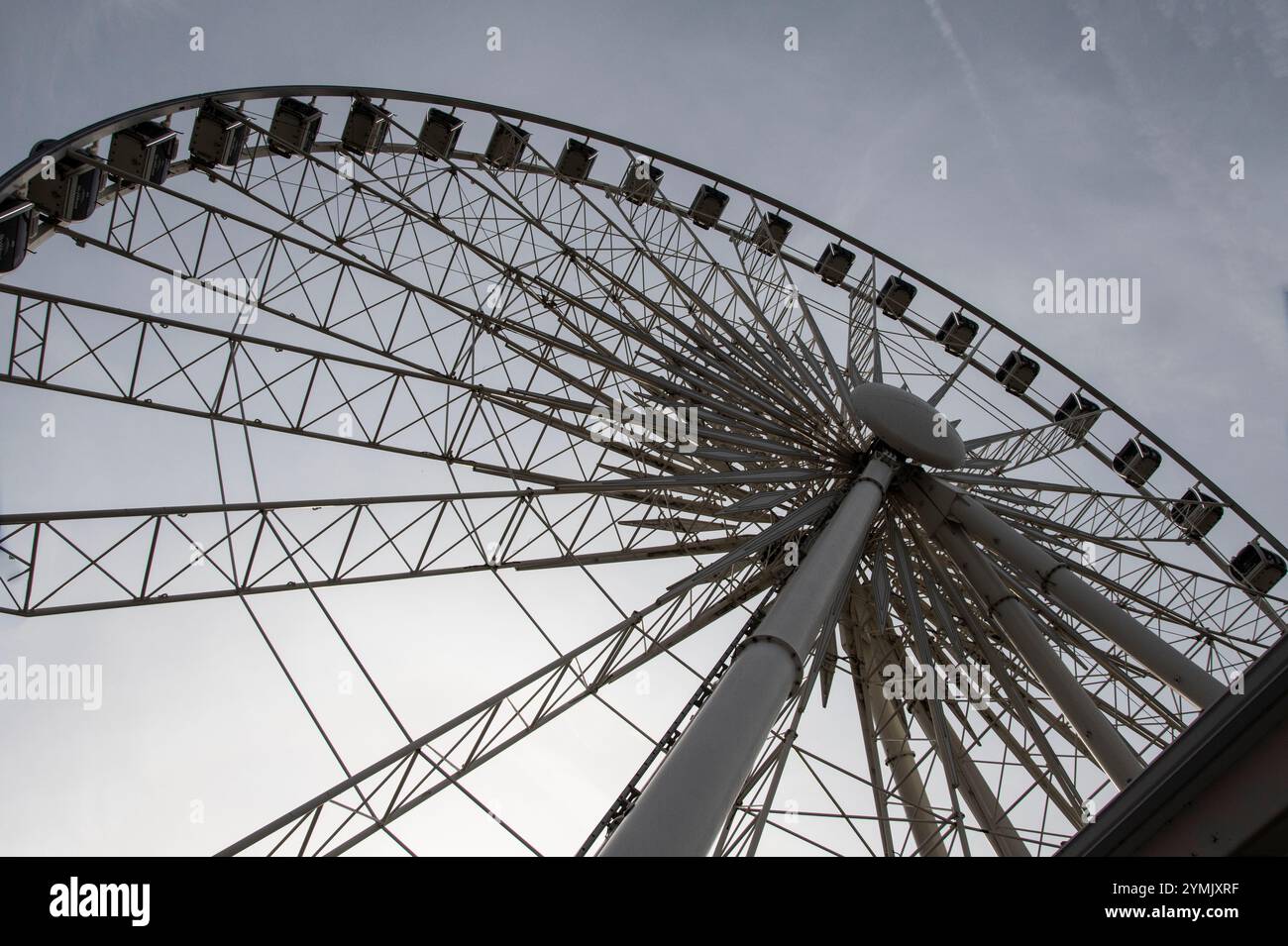 Sky Wheel on Clifton Hill in Niagara Falls, Ontario, Canada Stock Photo ...