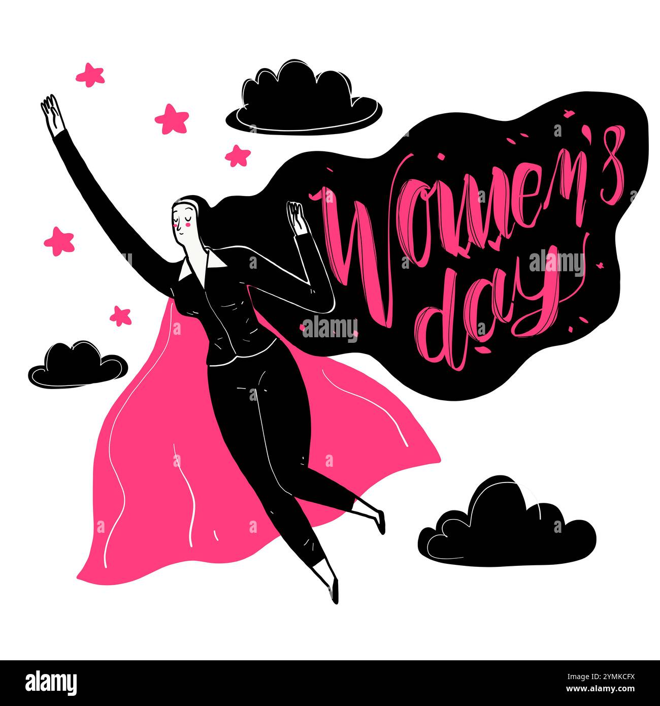 Working women have strong leadership characteristics. Collection of ...