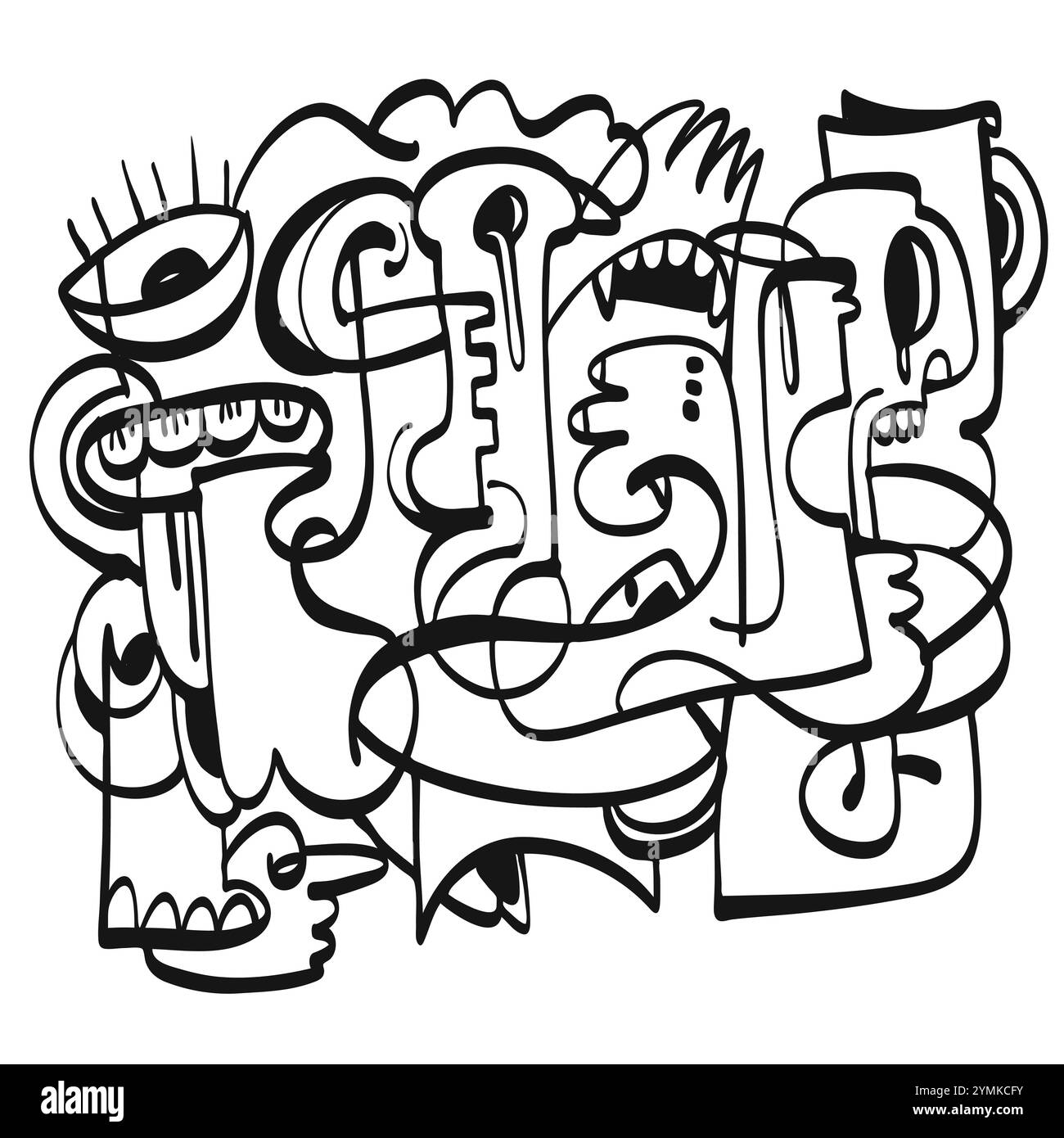 Collection of hand drawn, Vector illustration in sketch doodle style ...