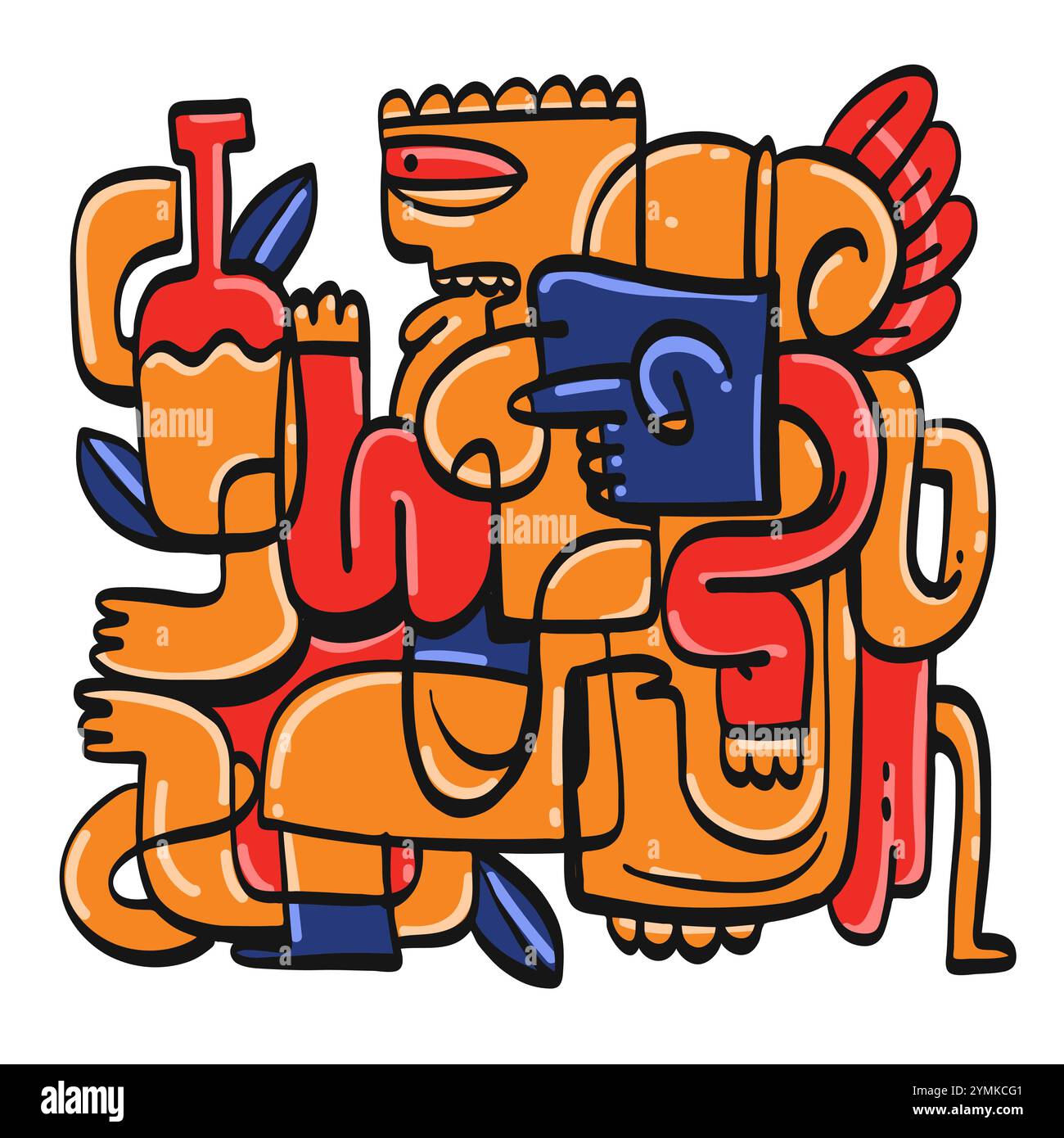 Collection of hand drawn, Vector illustration in sketch doodle style ...