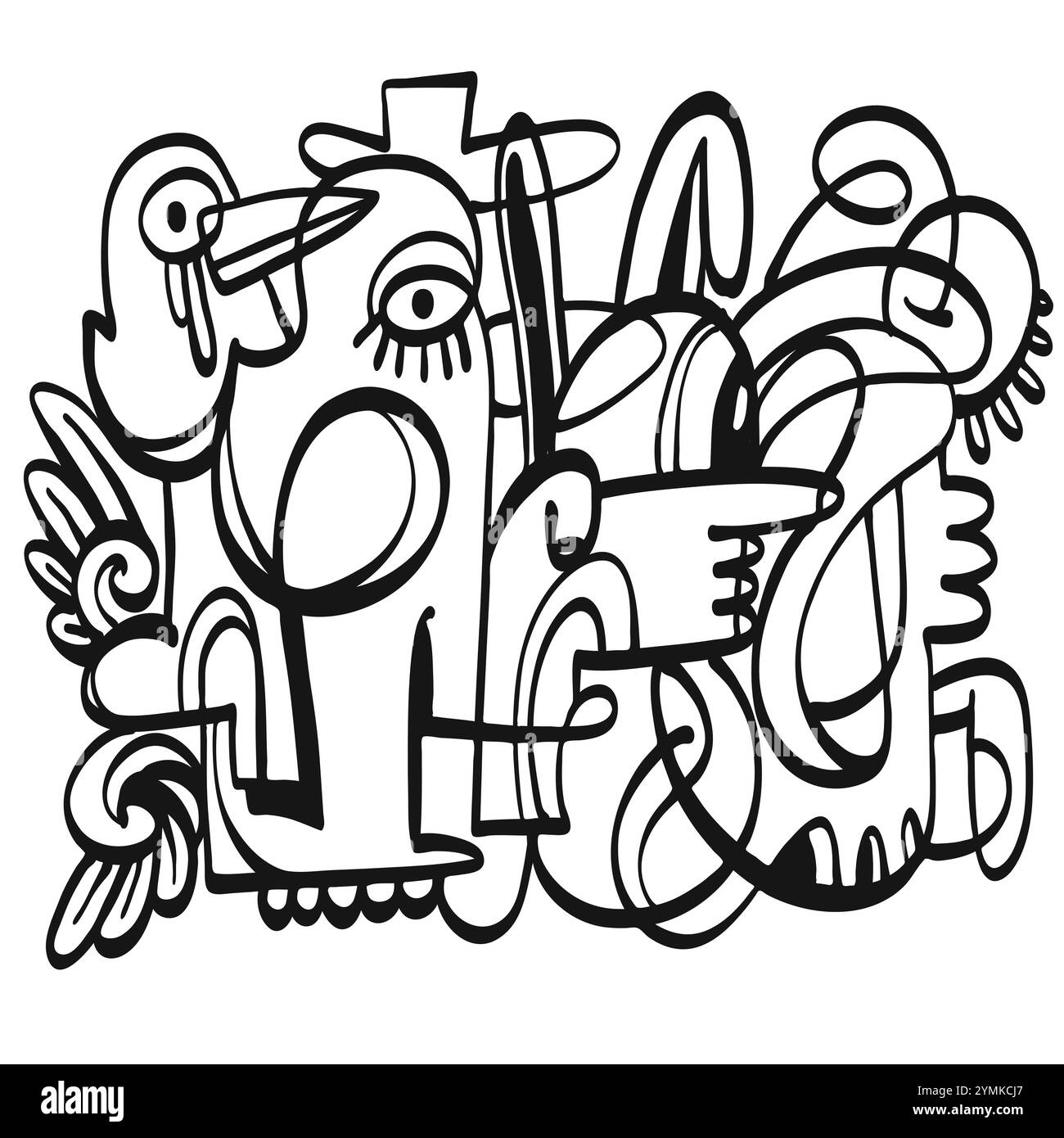 Collection of hand drawn, Vector illustration in sketch doodle style ...