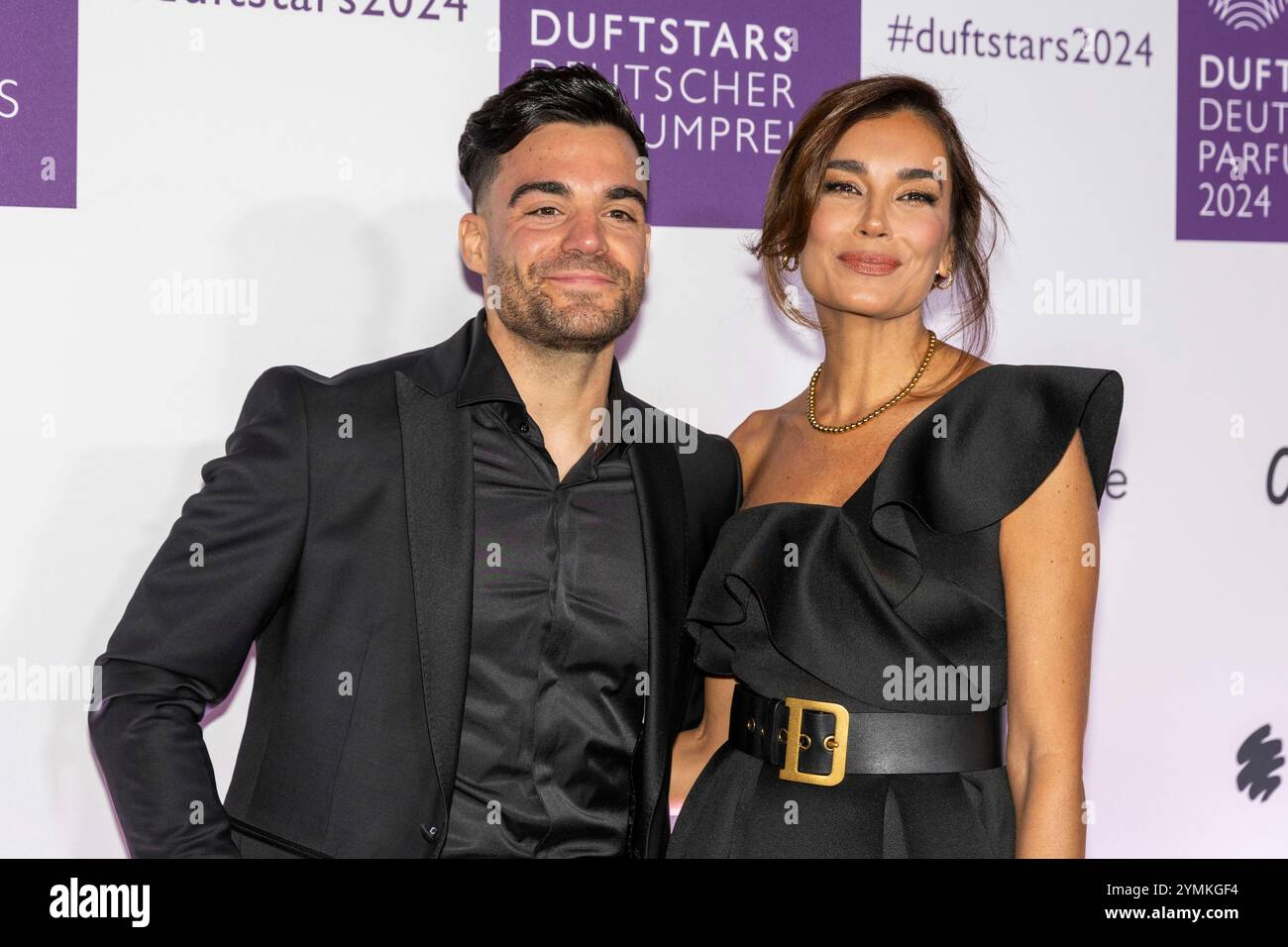 Stefano Zarrella with Jana Ina Zarrella at the DUFTSTARS 2024 - German ...