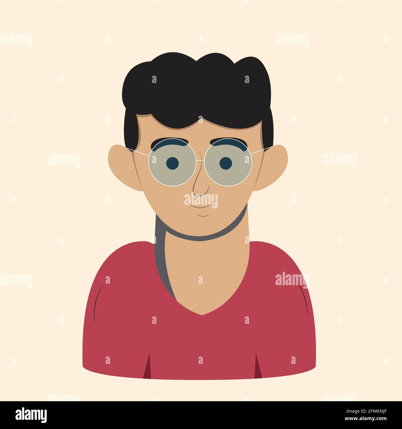 Portrait of a teenage Stock Vector Images - Alamy