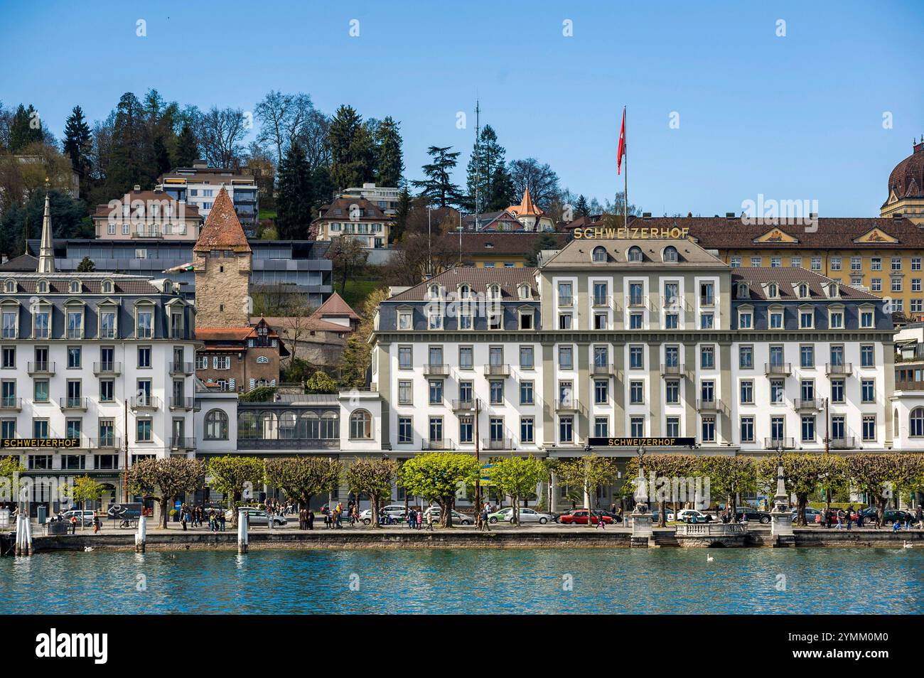 Suisse, Schweiz, Switzerland, Canton de Lucerne, Kanton Luzern, Lucerne, Luzern, ville, Stadt, city, lac des Quatre-Cantons, Vierwaldstättersee, lac, Stock Photo