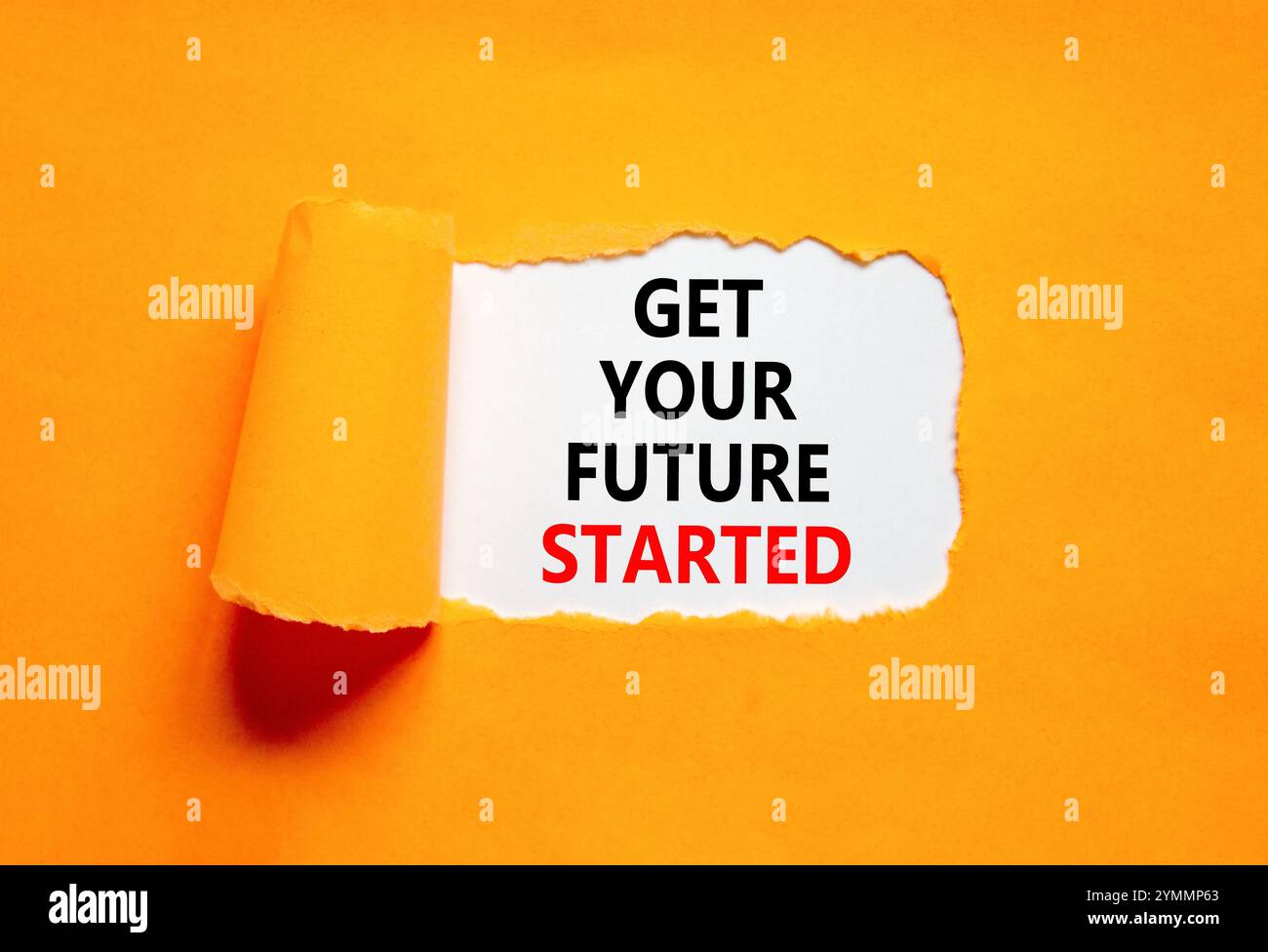Get your future started symbol. Concept words Get your future started ...
