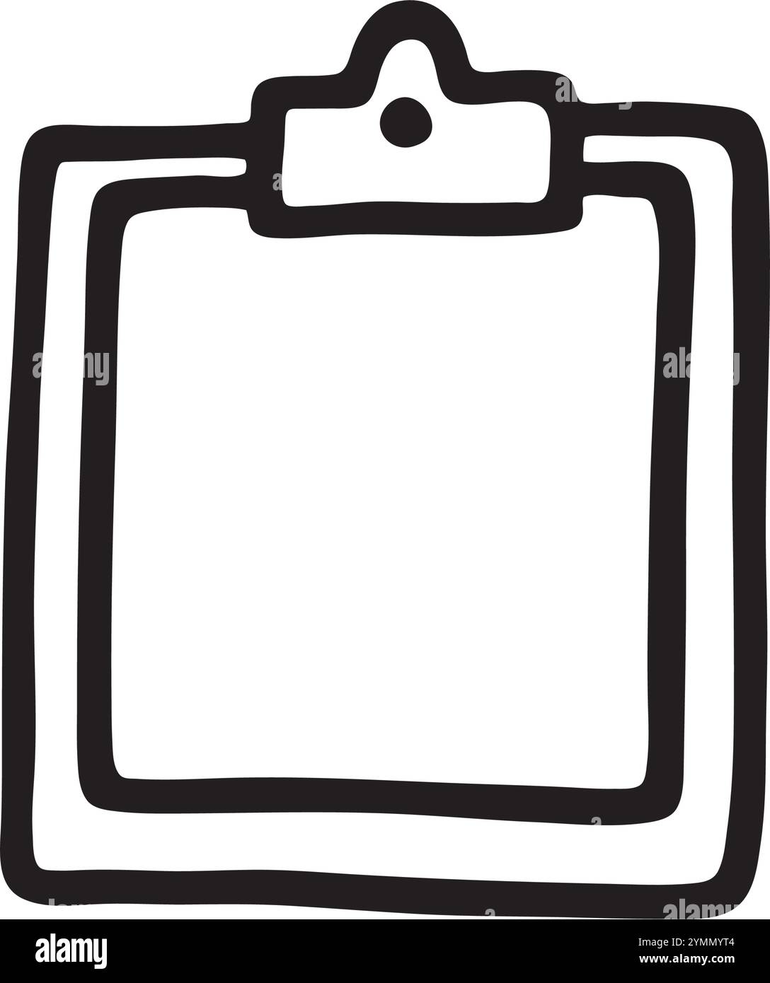 Doodle Clipboard icon. Infographic symbol. Line art style graphic ...