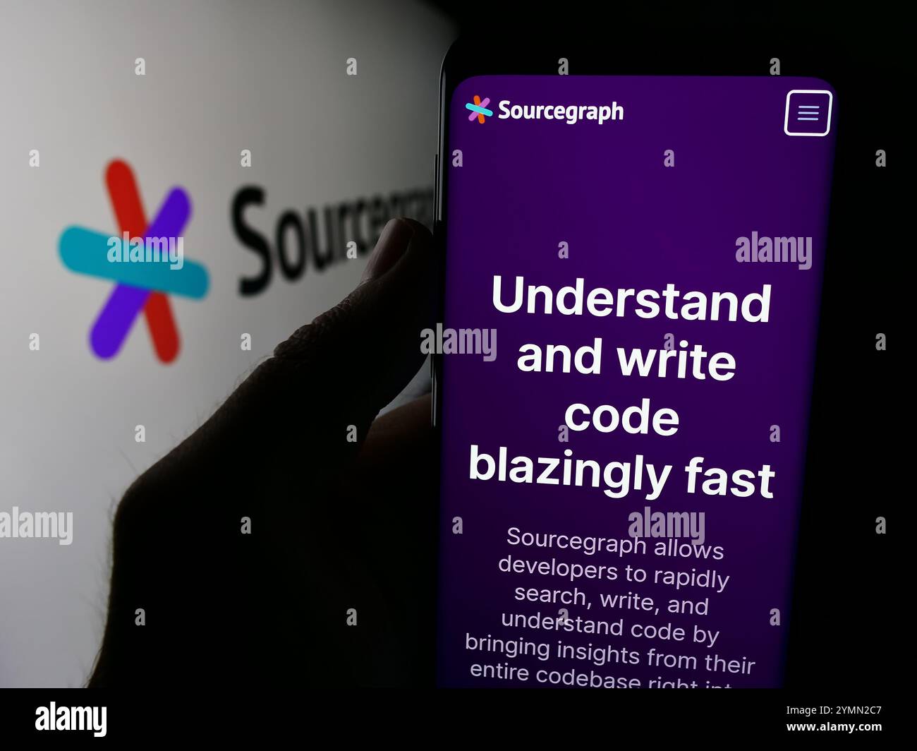 Sourcegrpah Code Icon Coding company logo hi-res stock photography and images - Alamy