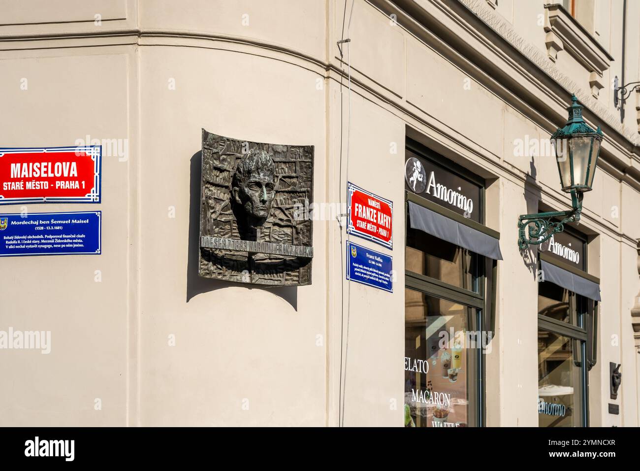 Plaque marking the birthplace of Czech author Franz Kafk…