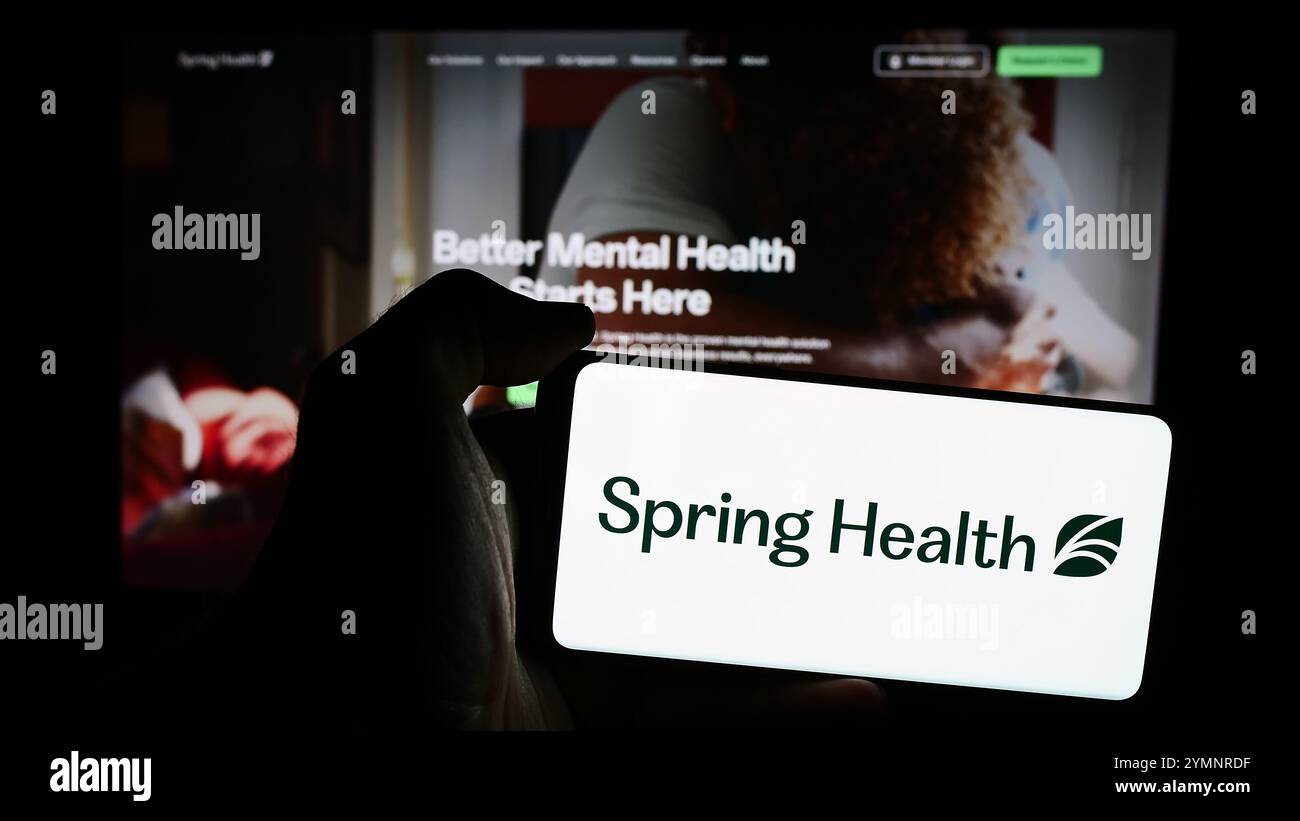 Spring health logo hi-res stock photography and images - Alamy