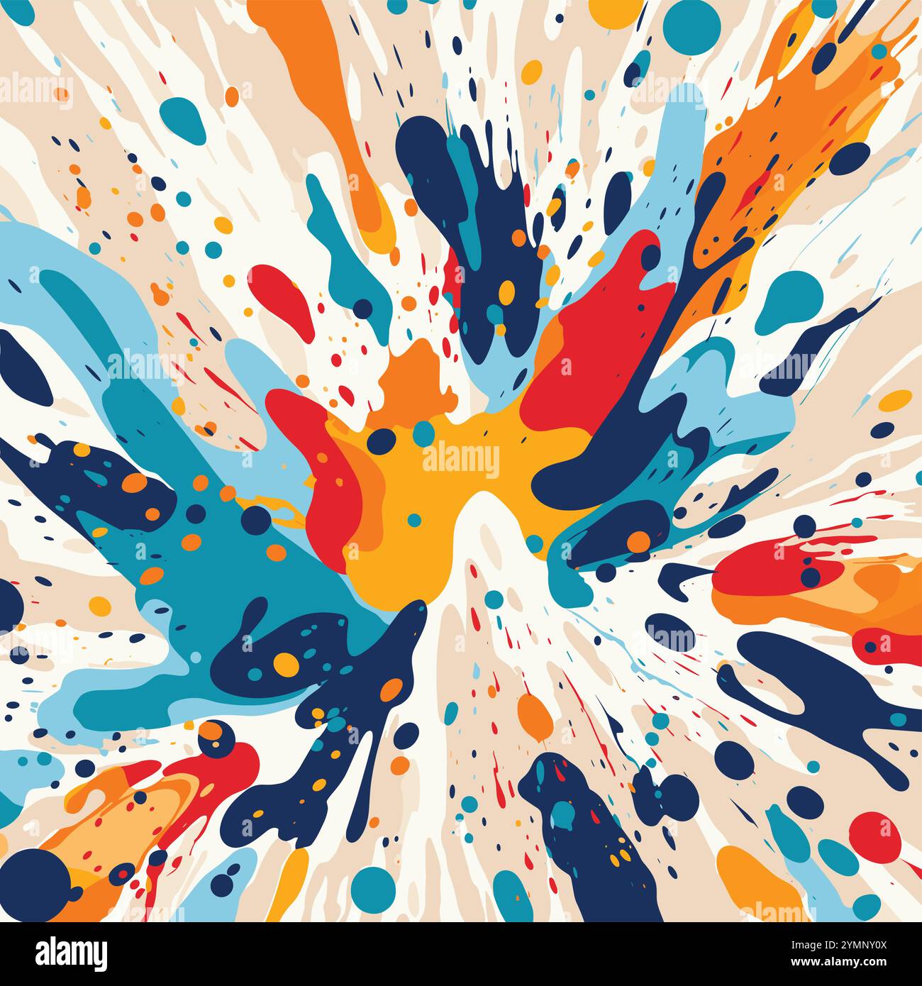 Splash Like Pattern Colorful Paint Splash Pattern on White Beige, in the Style of Nature ...