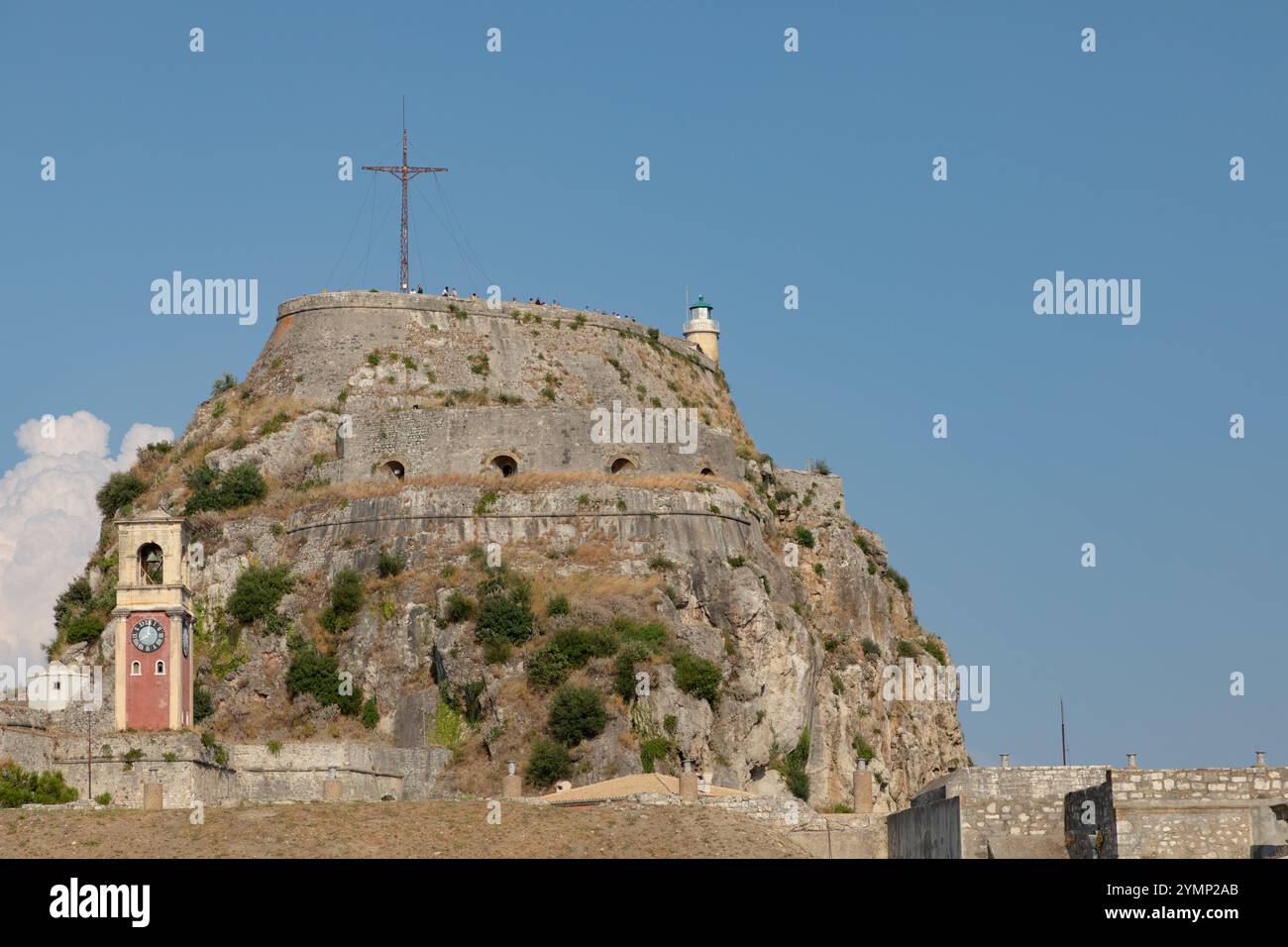The Old Fortress in Corfu, Greece Stock Photo