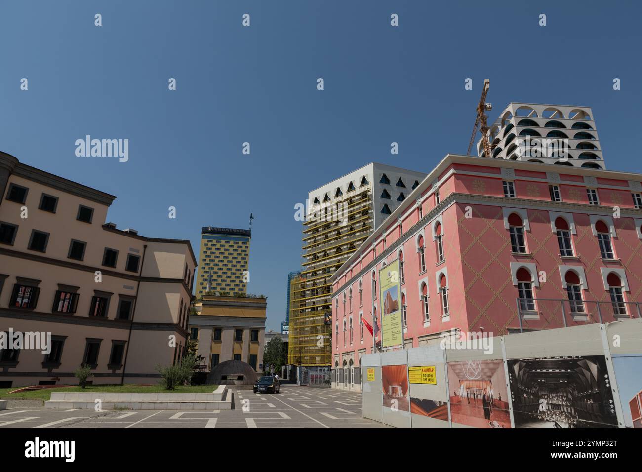 A view towards BUNK'ART 2,  a museum dedicated to the victims of Communist terror, Tirana, Albania. Stock Photo