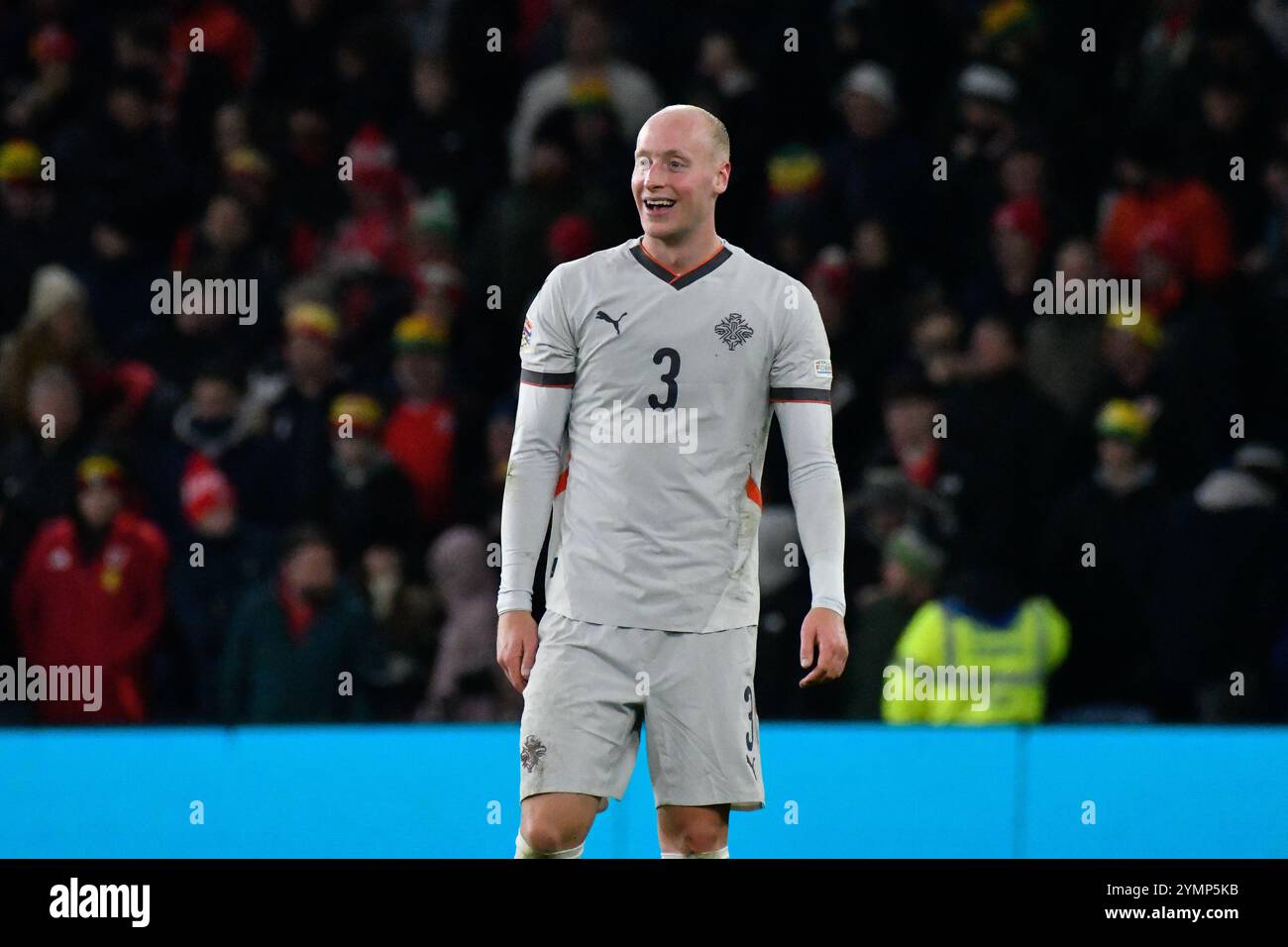 Cardiff, Wales. 19 November 2024. Valgeir Fridriksson of Iceland during the UEFA Nations League 2024/25 League B Group B4 match between Wales and Iceland the Cardiff City Stadium in Cardiff, Wales, UK on 19 November 2024. Credit: Duncan Thomas/Majestic Media. Stock Photo