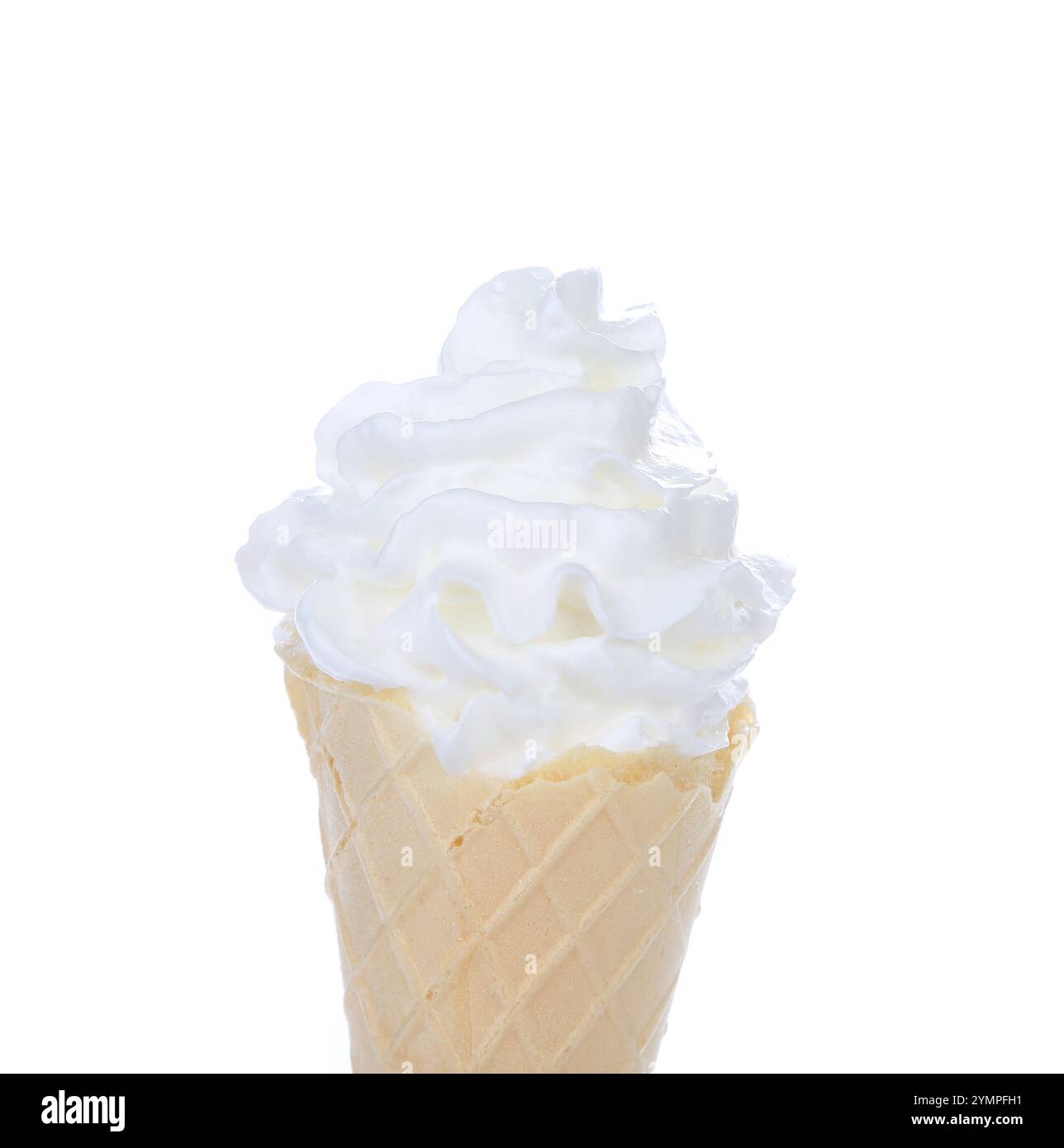 soft serve ice cream isolated on white background Stock Photo - Alamy
