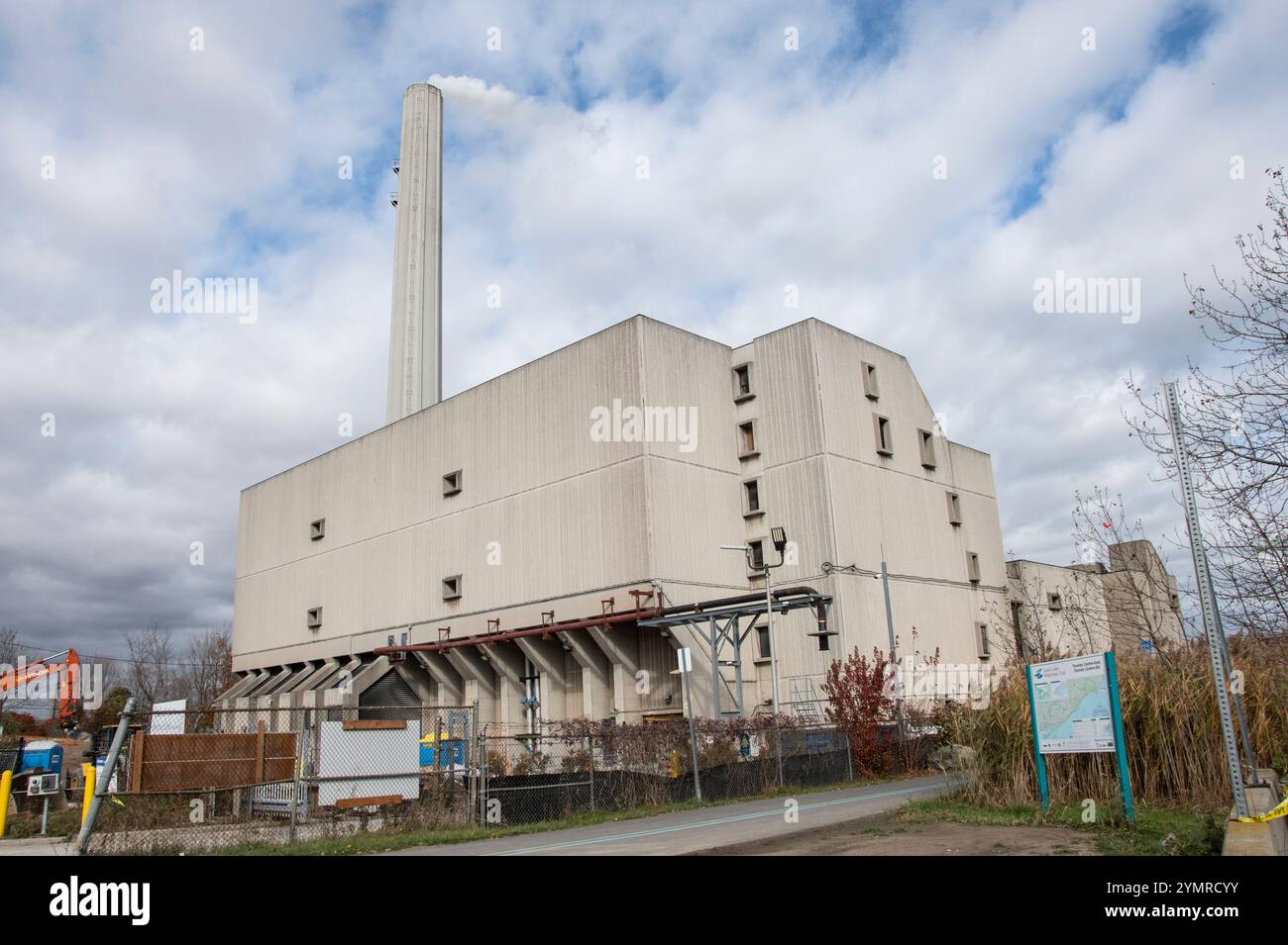 Highland Creek Treatment Plant on Beechgrove Drive in Scarborough, Toronto, Ontario, Canada Stock Photo