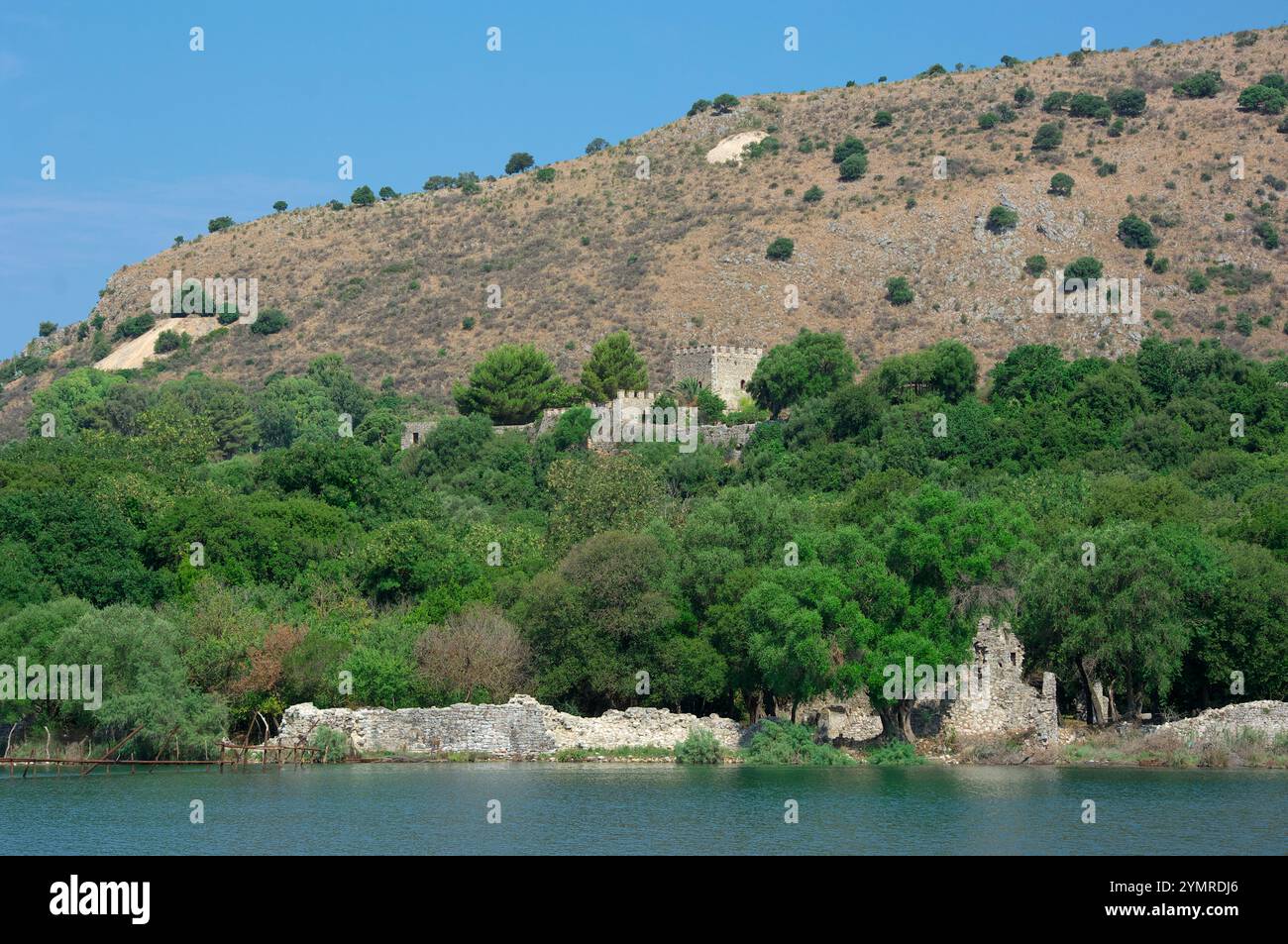 Venetian Acropolis Castle in the National Park of Butrint, Albania ...