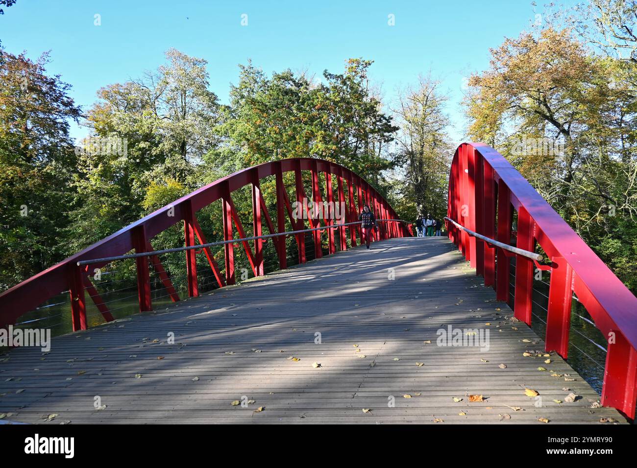 マキシム・モーフラ、「LE PONT DE LEGUENAY, BRUGES」 Bargebrug (Barge Bridge) in Minnewater Park, Bruges