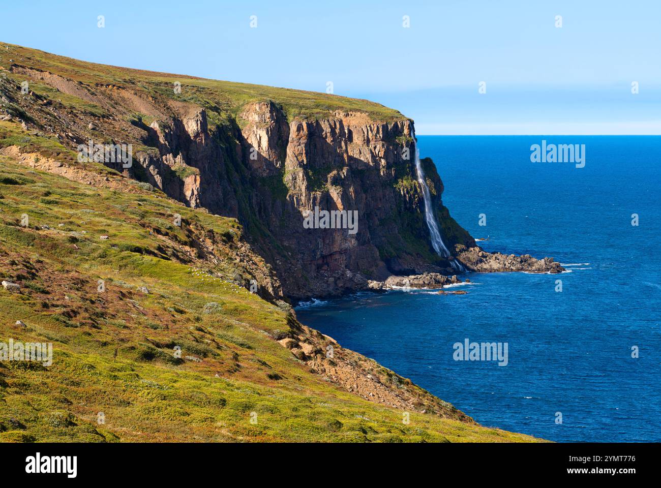 Waterfall into ocean hi-res stock photography and images - Alamy