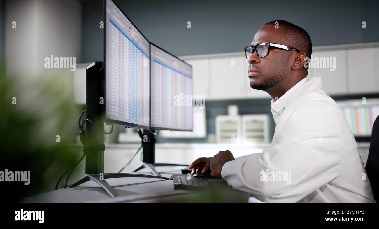 Medical Coding Bill And Billing Codes Spreadsheets Stock Photo