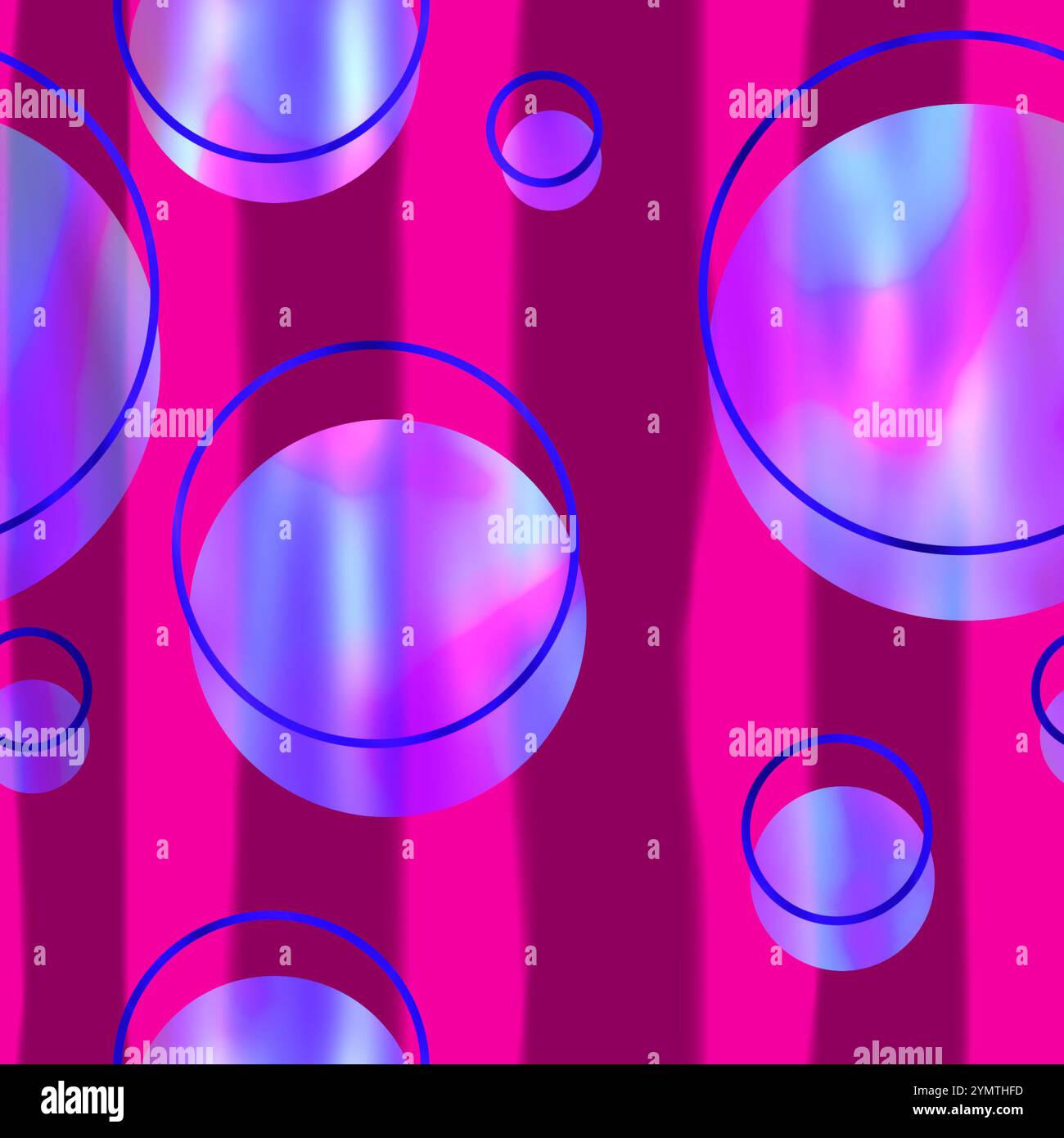 Modern abstract pattern featuring translucent circles in shades of blue ...