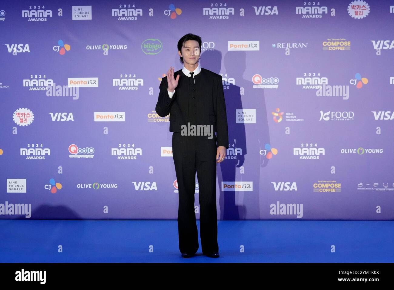 South Korean actor Park Seo-jun arrives for the red carpet of the MAMA ...