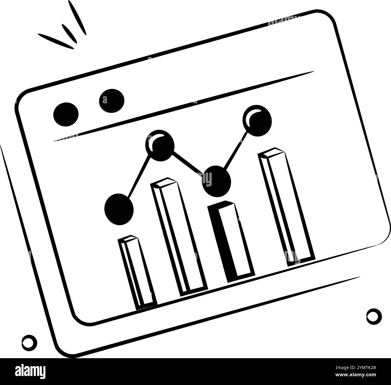 An icon of web analysis in trendy style isolated on white background ...