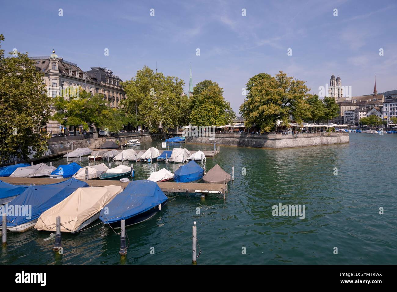 Zurich and the Limmat river Stock Photo - Alamy