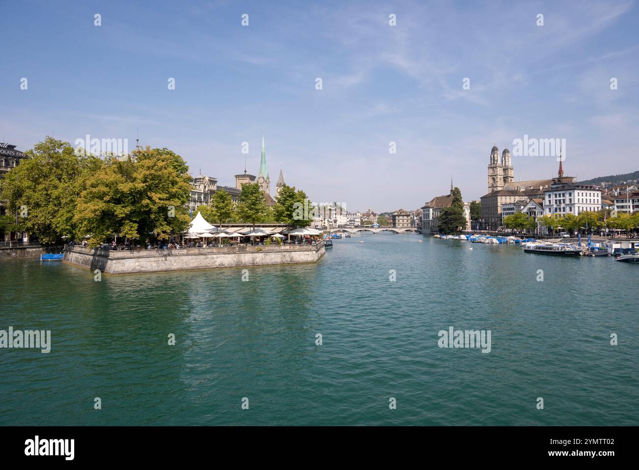 Zurich and the Limmat river Stock Photo - Alamy