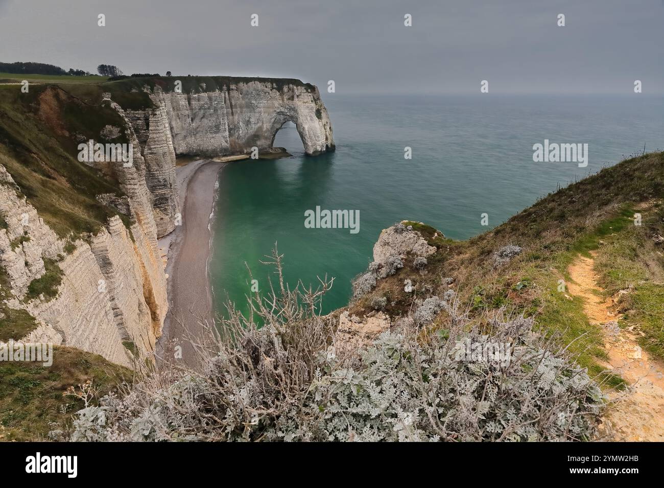 031 Falaise and Arche de Manneporte Cliff and Arch above the Plage de ...